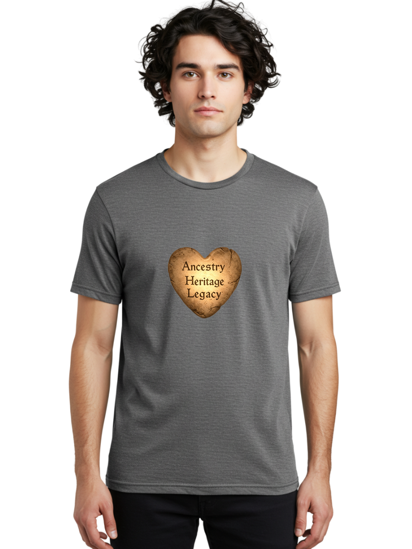 Ancestry-Heritage-Legacy Men'S Graphic Tee, 100% Cotton, Comfortable Casual Summer Wear, Machine Washable, Heartfelt Connection, Family History, Cultural Heritage, Ancestral Roots, Legacy Love, Genealogy Research, Family Tree, Bae112