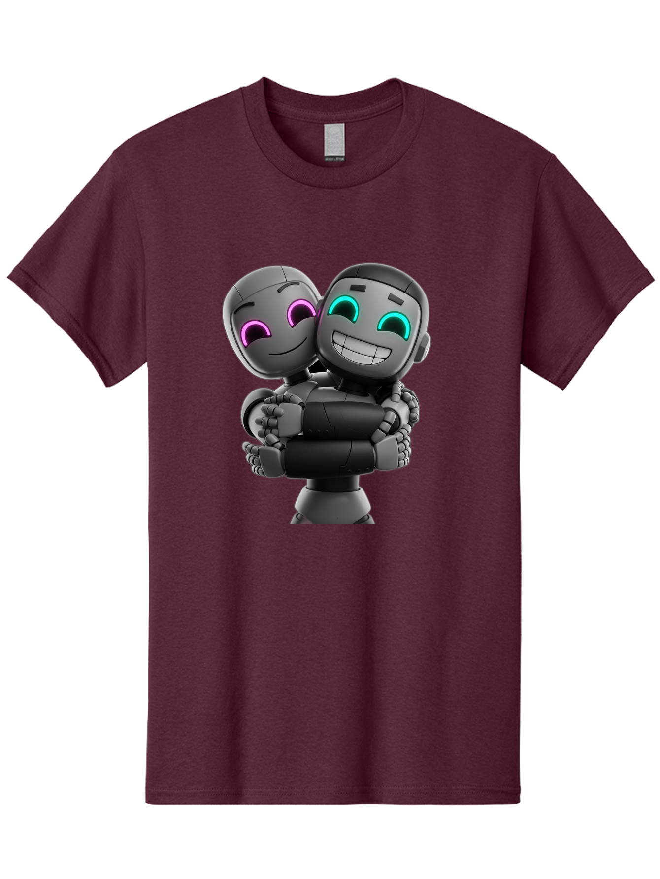 Gemini Men'S Graphic Tee, 100% Cotton, Comfortable Casual Summer Wear, Machine Washable, Ai Robots, Robot Friendship, Digital Companions, Futuristic Technology, Robotic Love, Innovative Design, Artificial Intelligence, Modern Robotics, Bae187