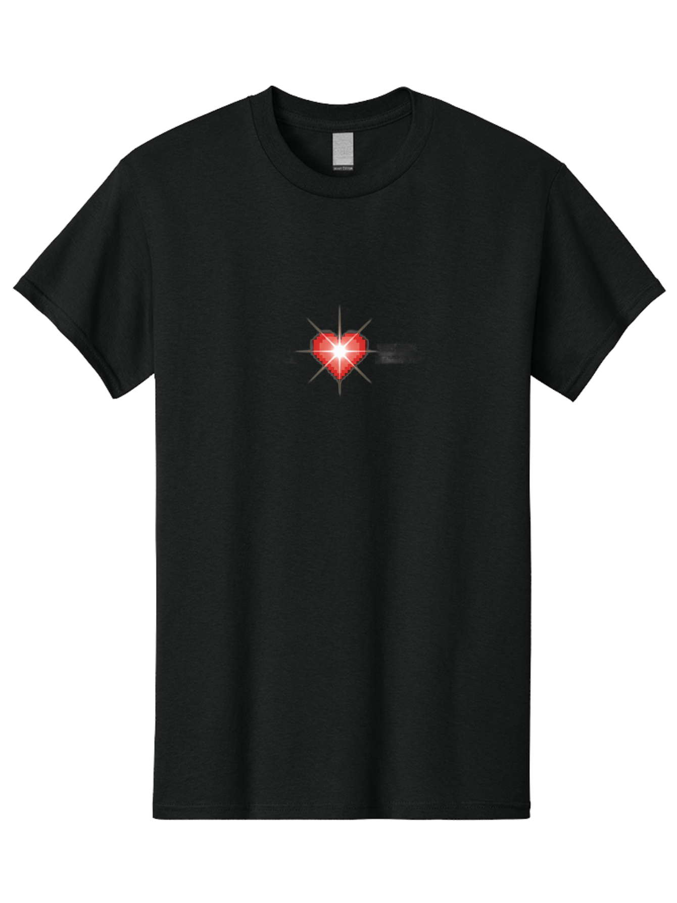Red-Heart-Sparkle Men'S Graphic Tee, 100% Cotton, Comfortable Casual Summer Wear, Machine Washable, Red Heart, Diamond Heart, Shiny Heart, Love Symbol, Valentine'S Day, Heart Icon, Sparkle Effect, Love Sign Bae254