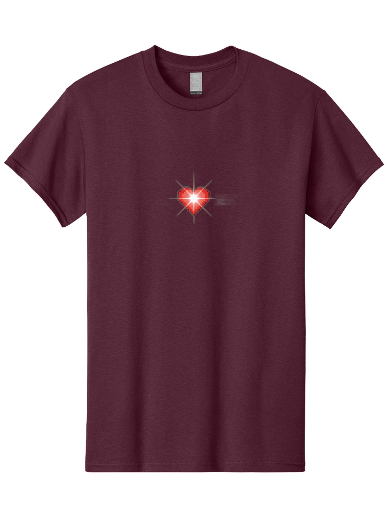 Red-Heart-Sparkle Men'S Graphic Tee, 100% Cotton, Comfortable Casual Summer Wear, Machine Washable, Red Heart, Diamond Heart, Shiny Heart, Love Symbol, Valentine'S Day, Heart Icon, Sparkle Effect, Love Sign Bae254