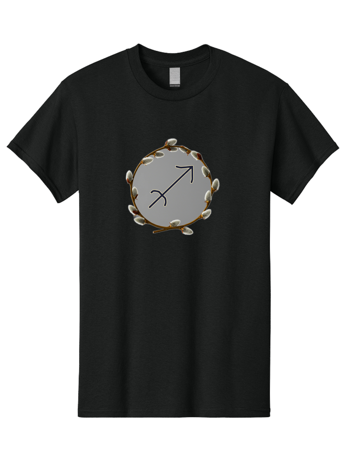 Sagittarius-Zodiac-Sign Men'S Graphic Tee, 100% Cotton, Comfortable Casual Summer Wear, Machine Washable, Sagittarius Zodiac Symbol, Astrology Sign, Arrow Symbol, Mystical Graphics, Spiritual Imagery, Esoteric Art Bae262