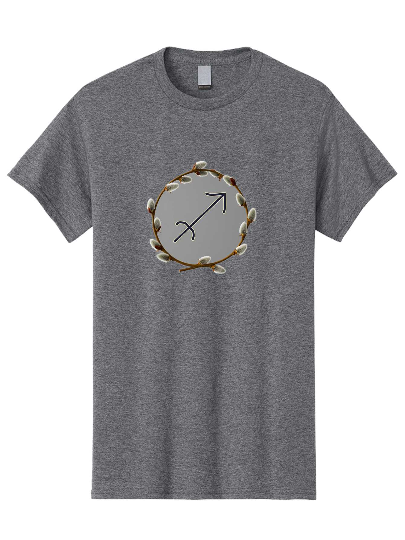 Sagittarius-Zodiac-Sign Men'S Graphic Tee, 100% Cotton, Comfortable Casual Summer Wear, Machine Washable, Sagittarius Zodiac Symbol, Astrology Sign, Arrow Symbol, Mystical Graphics, Spiritual Imagery, Esoteric Art Bae262