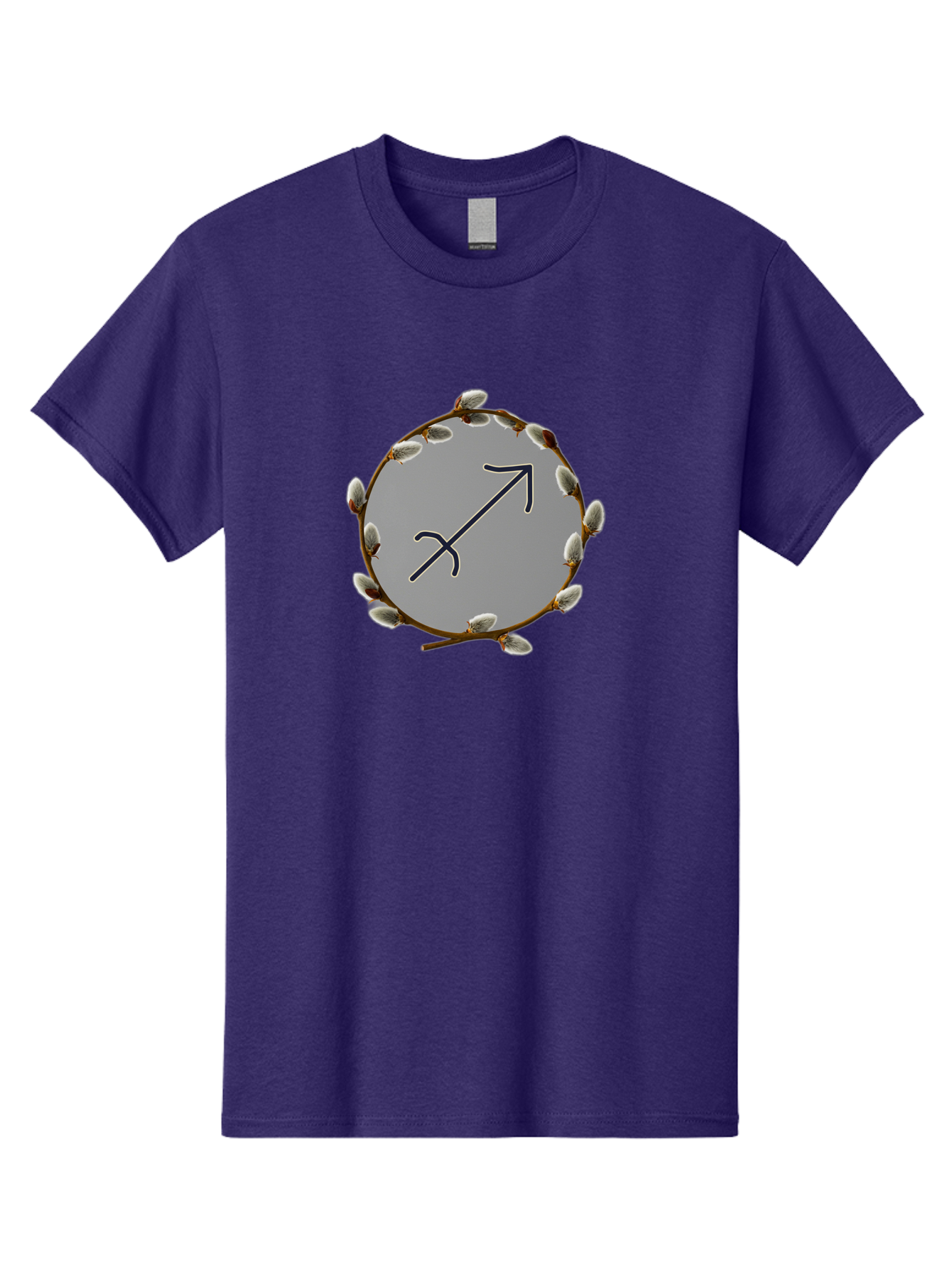 Sagittarius-Zodiac-Sign Men'S Graphic Tee, 100% Cotton, Comfortable Casual Summer Wear, Machine Washable, Sagittarius Zodiac Symbol, Astrology Sign, Arrow Symbol, Mystical Graphics, Spiritual Imagery, Esoteric Art Bae262