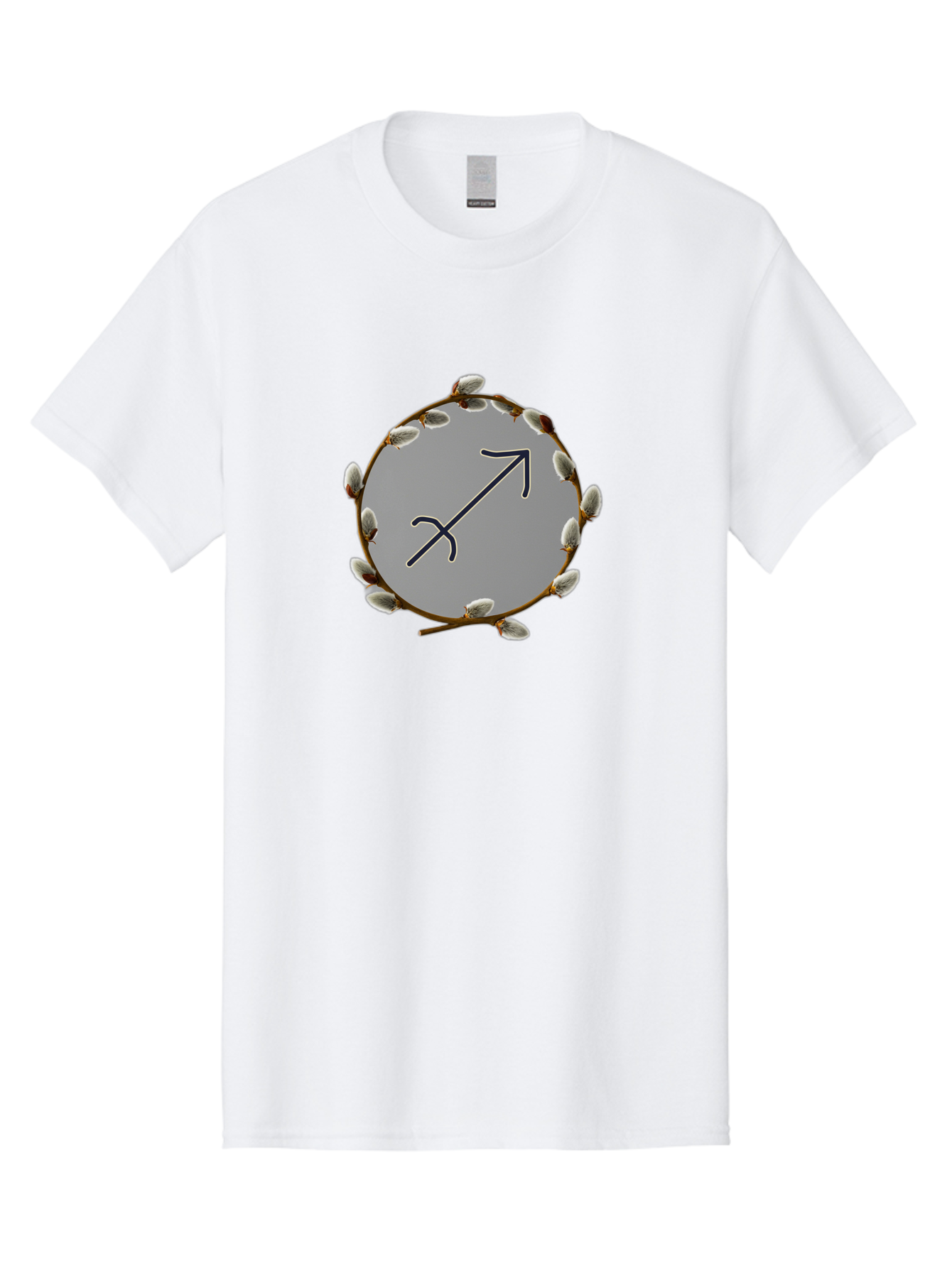 Sagittarius-Zodiac-Sign Men'S Graphic Tee, 100% Cotton, Comfortable Casual Summer Wear, Machine Washable, Sagittarius Zodiac Symbol, Astrology Sign, Arrow Symbol, Mystical Graphics, Spiritual Imagery, Esoteric Art Bae262