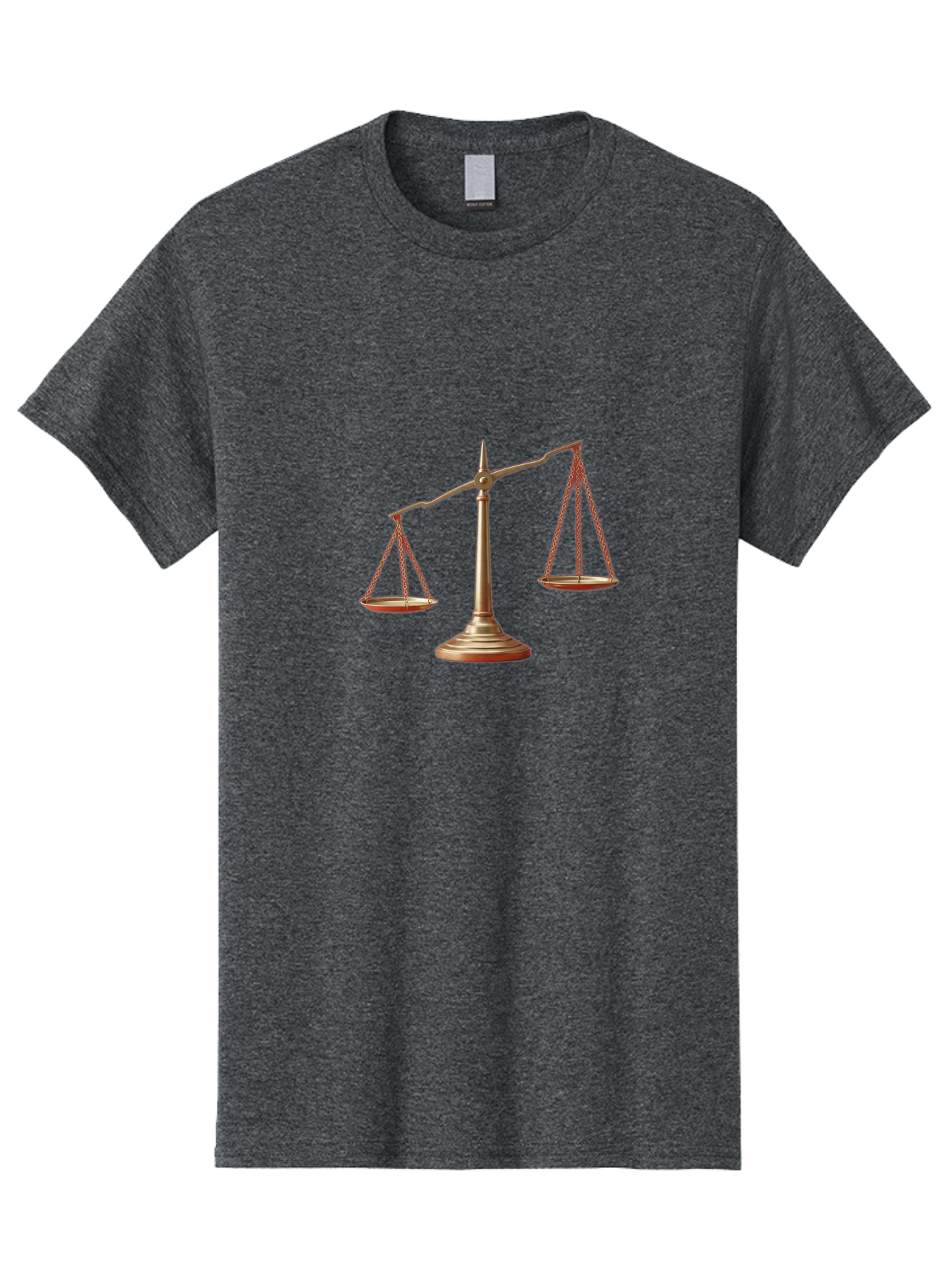 Scales-Of-Justice Men'S Graphic Tee, 100% Cotton, Comfortable Casual Summer Wear, Machine Washable, Justice Symbol, Balance Scale, Law And Order, Fairness, Equality, Legal Representation, Equilibrium Bae266