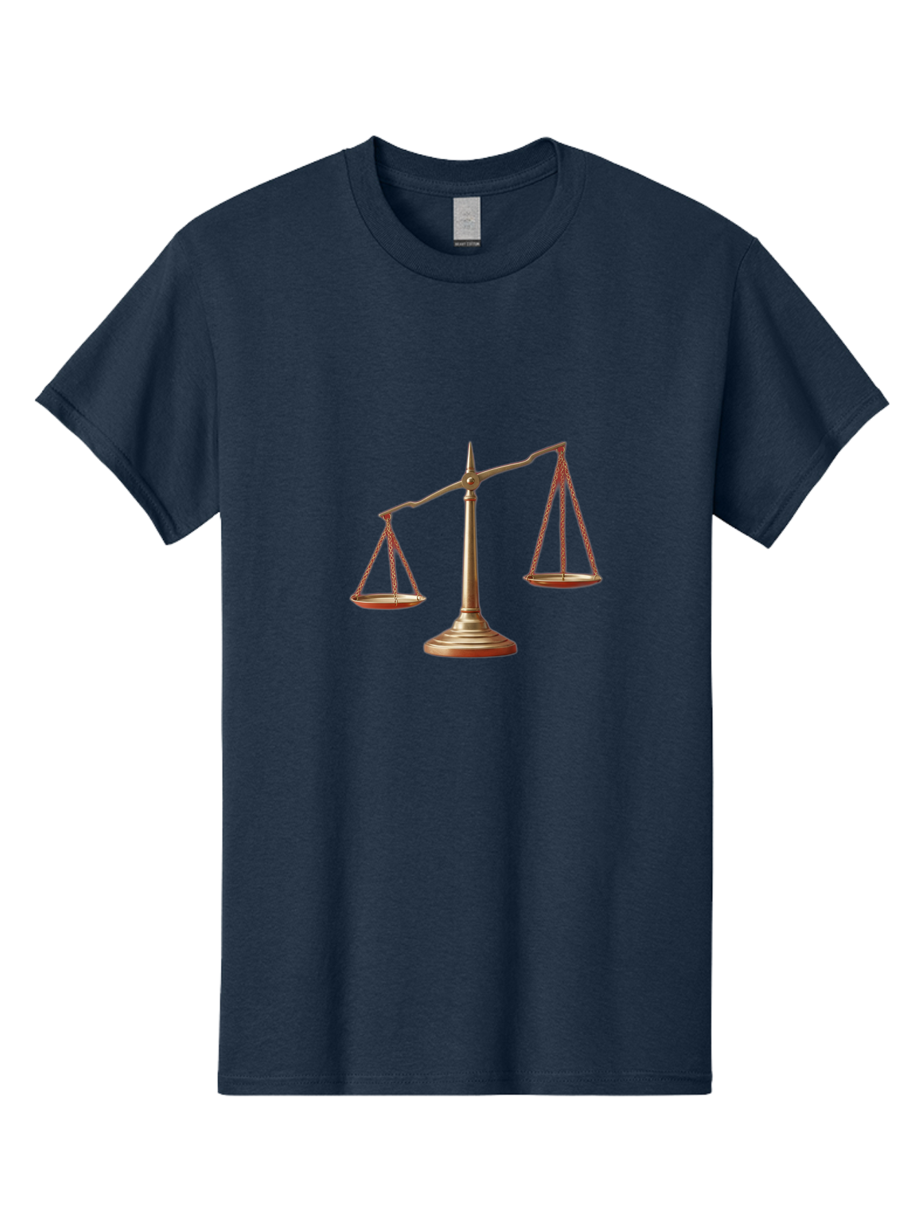 Scales-Of-Justice Men'S Graphic Tee, 100% Cotton, Comfortable Casual Summer Wear, Machine Washable, Justice Symbol, Balance Scale, Law And Order, Fairness, Equality, Legal Representation, Equilibrium Bae266