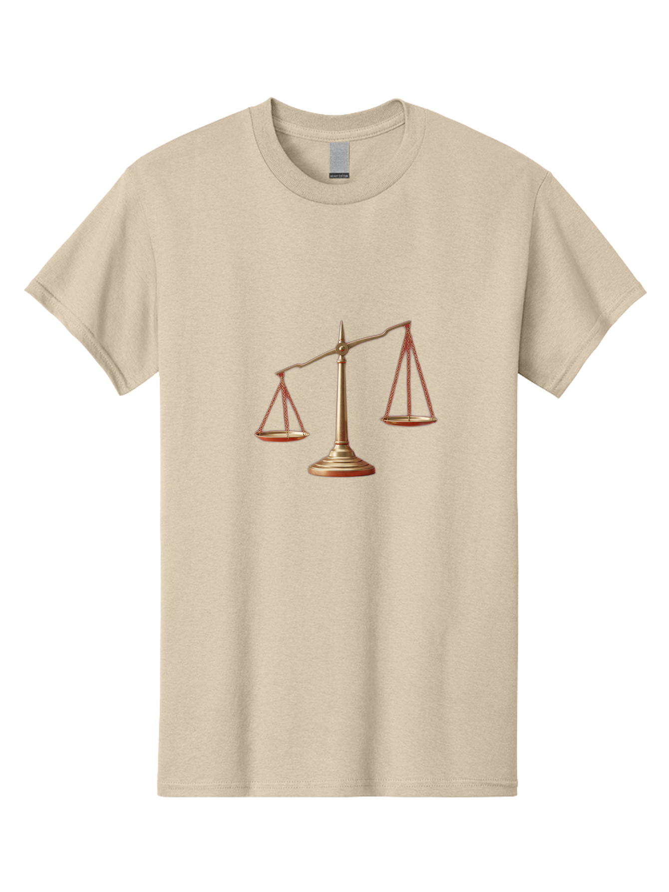 Scales-Of-Justice Men'S Graphic Tee, 100% Cotton, Comfortable Casual Summer Wear, Machine Washable, Justice Symbol, Balance Scale, Law And Order, Fairness, Equality, Legal Representation, Equilibrium Bae266