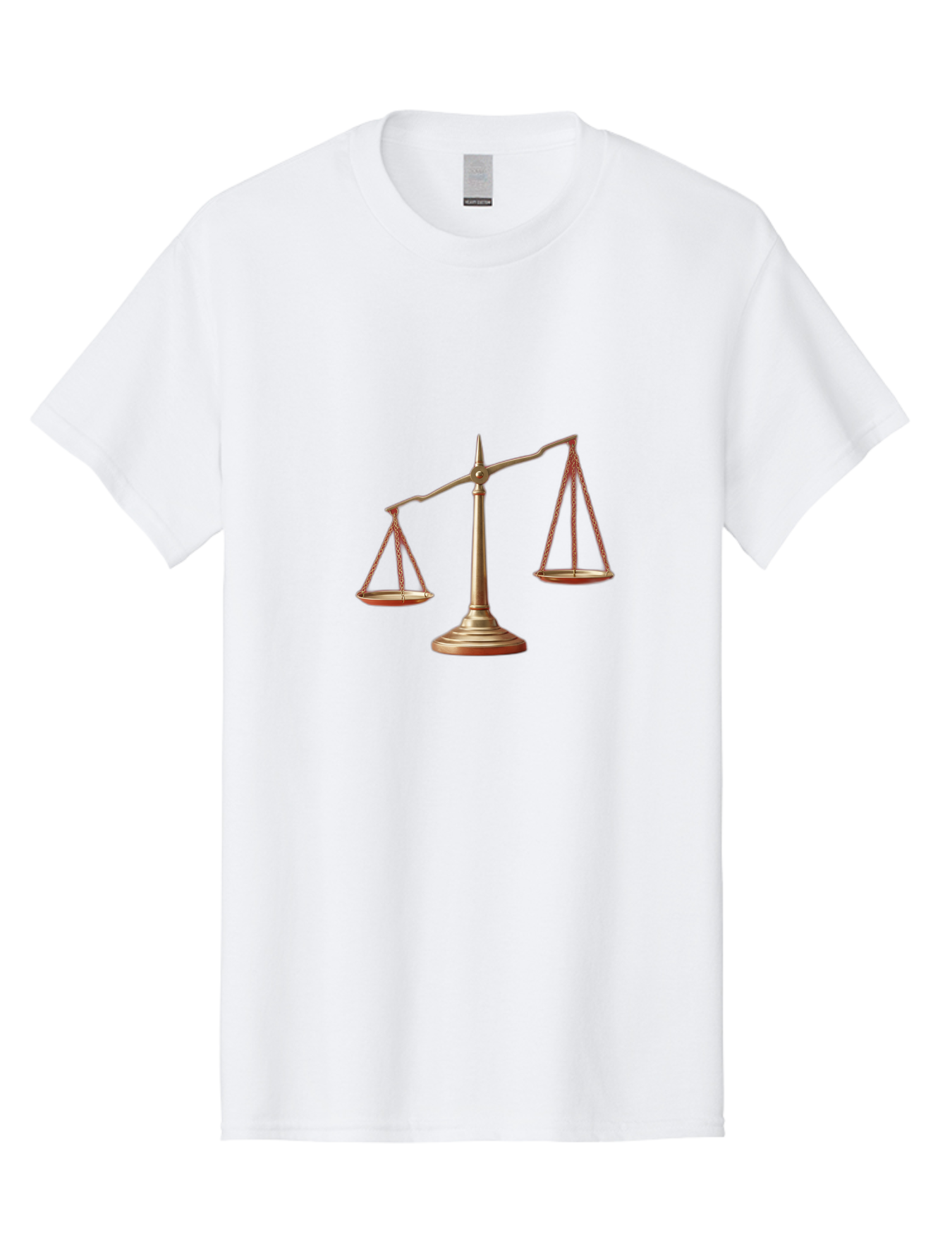 Scales-Of-Justice Men'S Graphic Tee, 100% Cotton, Comfortable Casual Summer Wear, Machine Washable, Justice Symbol, Balance Scale, Law And Order, Fairness, Equality, Legal Representation, Equilibrium Bae266