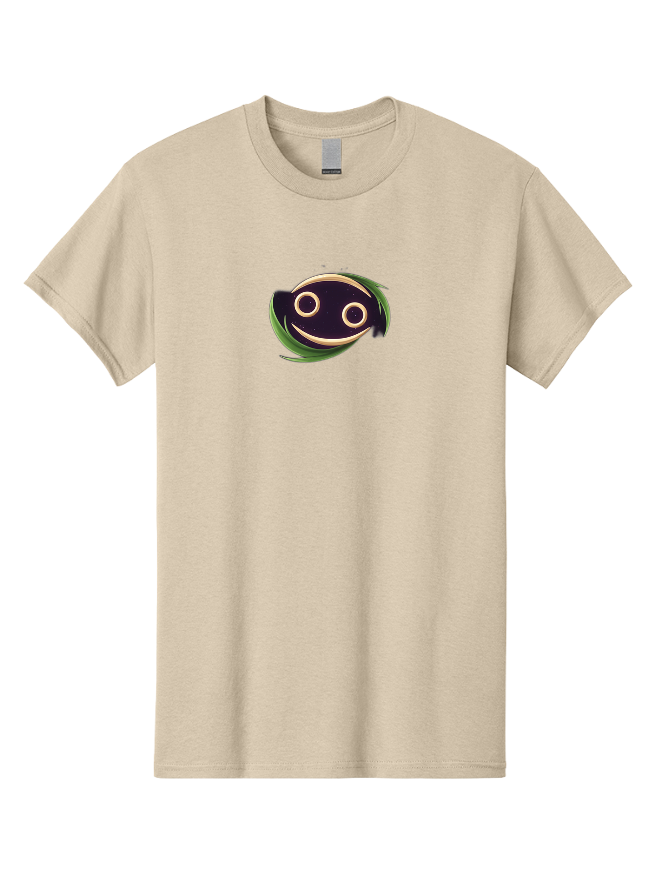 Smiley-Face-Logo Men'S Graphic Tee, 100% Cotton, Comfortable Casual Summer Wear, Machine Washable, Smiling Fish Logo, Cartoon Character Design, Playful Iconography, Simple Graphics, Friendly Face, Cute Illustration, Modern Branding Element, Bae284