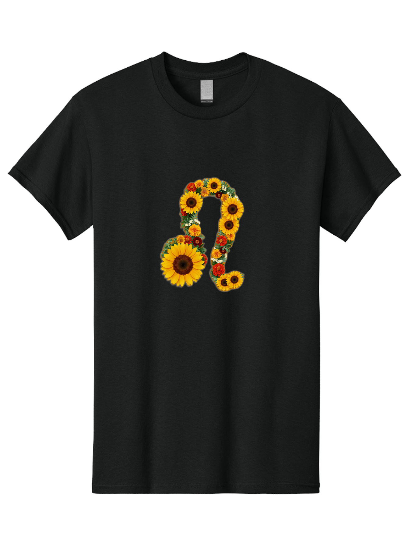 Treble-Clef Men'S Graphic Tee, 100% Cotton, Comfortable Casual Summer Wear, Machine Washable, Sunflowers, Floral Arrangement, Musical Notes, G Clef Symbol, Music Art, Flowers, Creative Typography, Music Lovers, Floral Design, Harmony, Symphony Bae307