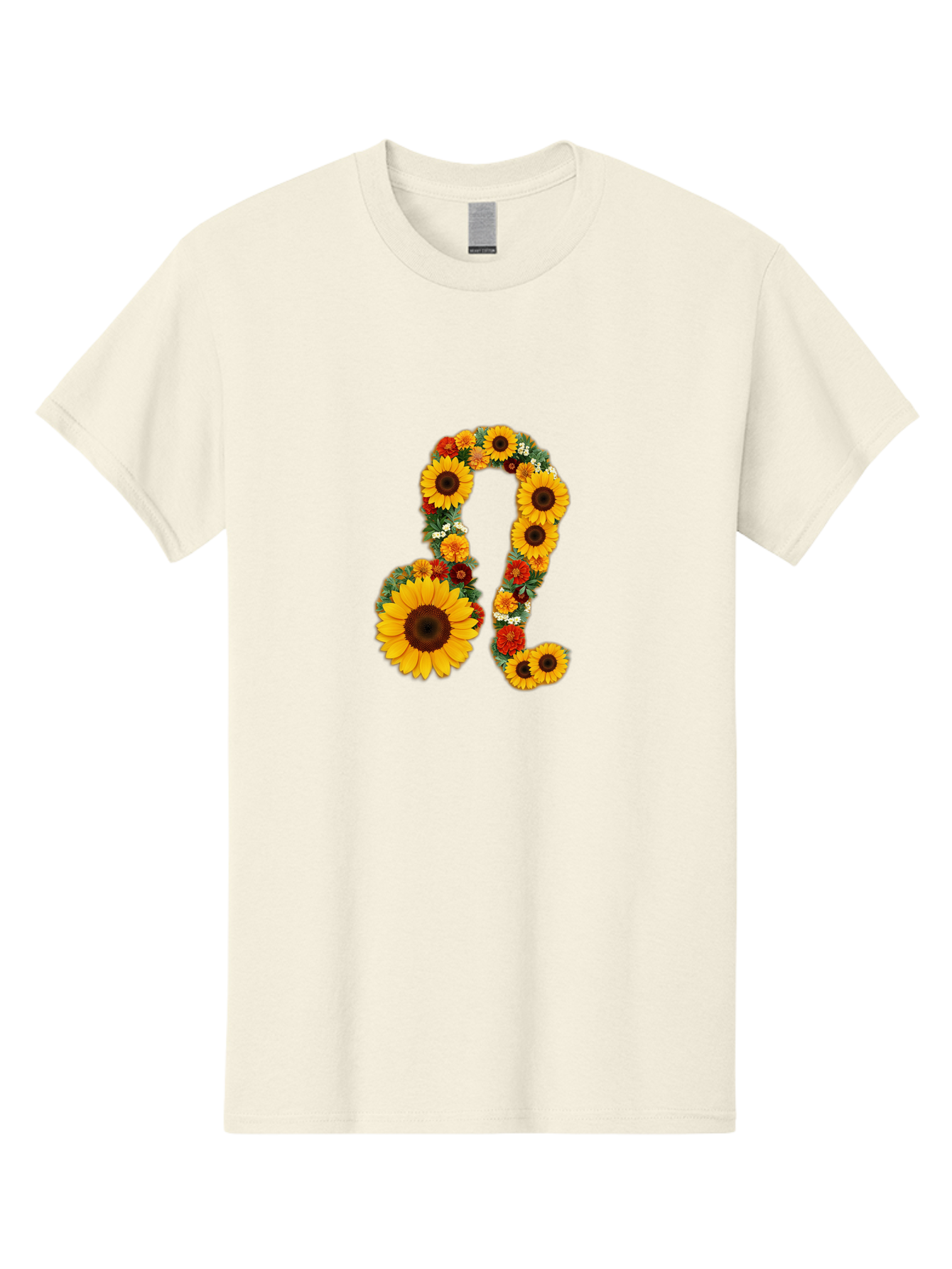 Treble-Clef Men'S Graphic Tee, 100% Cotton, Comfortable Casual Summer Wear, Machine Washable, Sunflowers, Floral Arrangement, Musical Notes, G Clef Symbol, Music Art, Flowers, Creative Typography, Music Lovers, Floral Design, Harmony, Symphony Bae307