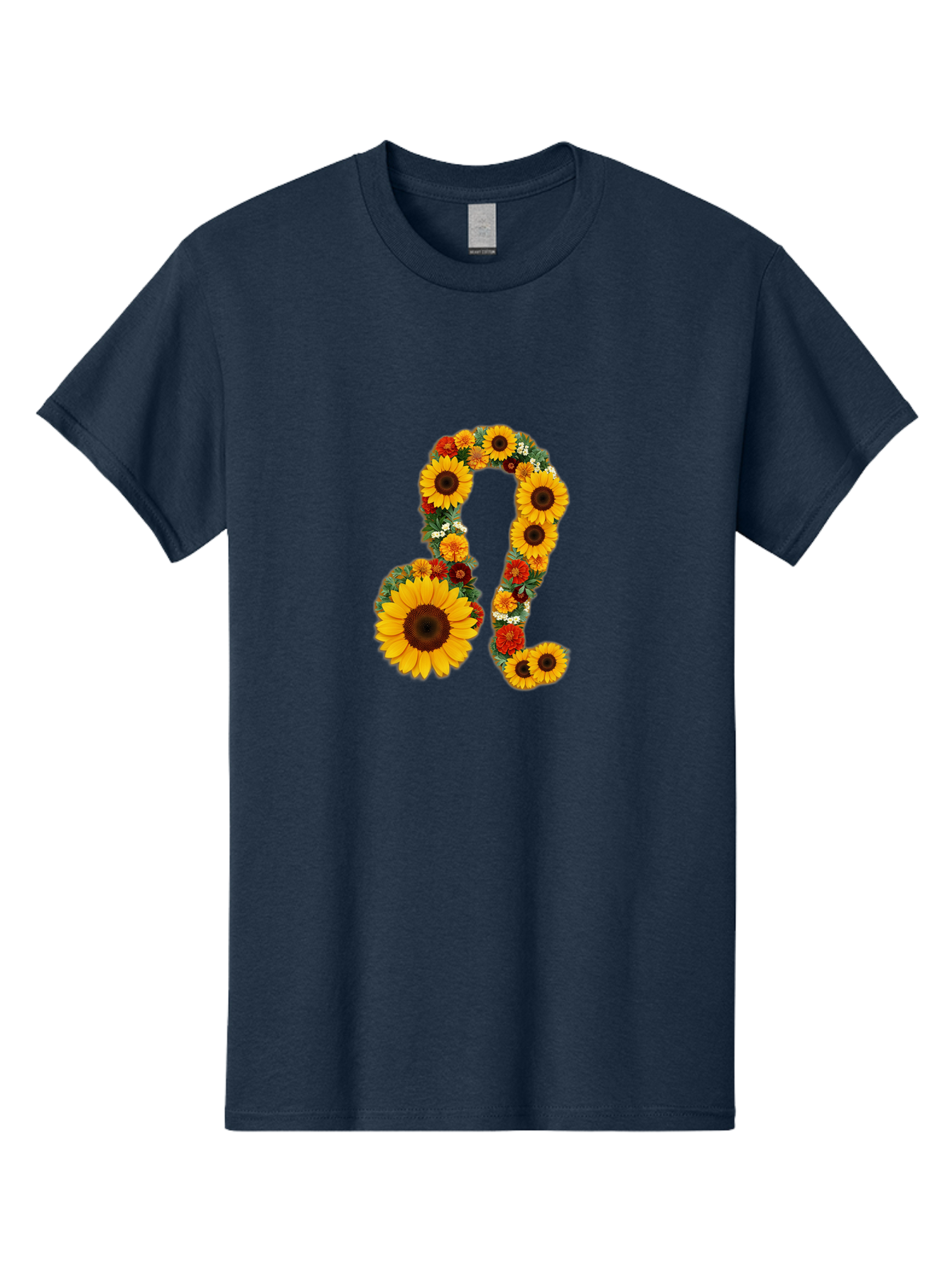 Treble-Clef Men'S Graphic Tee, 100% Cotton, Comfortable Casual Summer Wear, Machine Washable, Sunflowers, Floral Arrangement, Musical Notes, G Clef Symbol, Music Art, Flowers, Creative Typography, Music Lovers, Floral Design, Harmony, Symphony Bae307