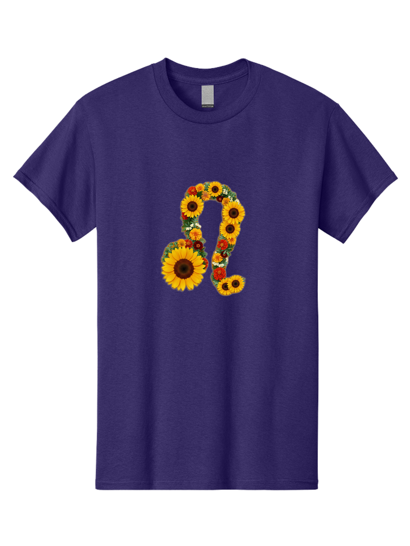 Treble-Clef Men'S Graphic Tee, 100% Cotton, Comfortable Casual Summer Wear, Machine Washable, Sunflowers, Floral Arrangement, Musical Notes, G Clef Symbol, Music Art, Flowers, Creative Typography, Music Lovers, Floral Design, Harmony, Symphony Bae307