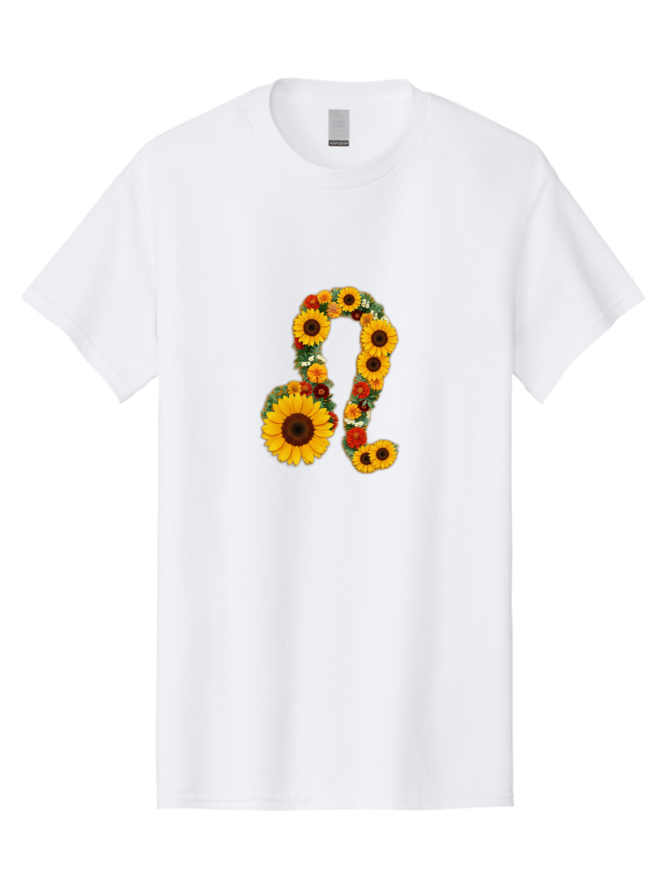 Treble-Clef Men'S Graphic Tee, 100% Cotton, Comfortable Casual Summer Wear, Machine Washable, Sunflowers, Floral Arrangement, Musical Notes, G Clef Symbol, Music Art, Flowers, Creative Typography, Music Lovers, Floral Design, Harmony, Symphony Bae307