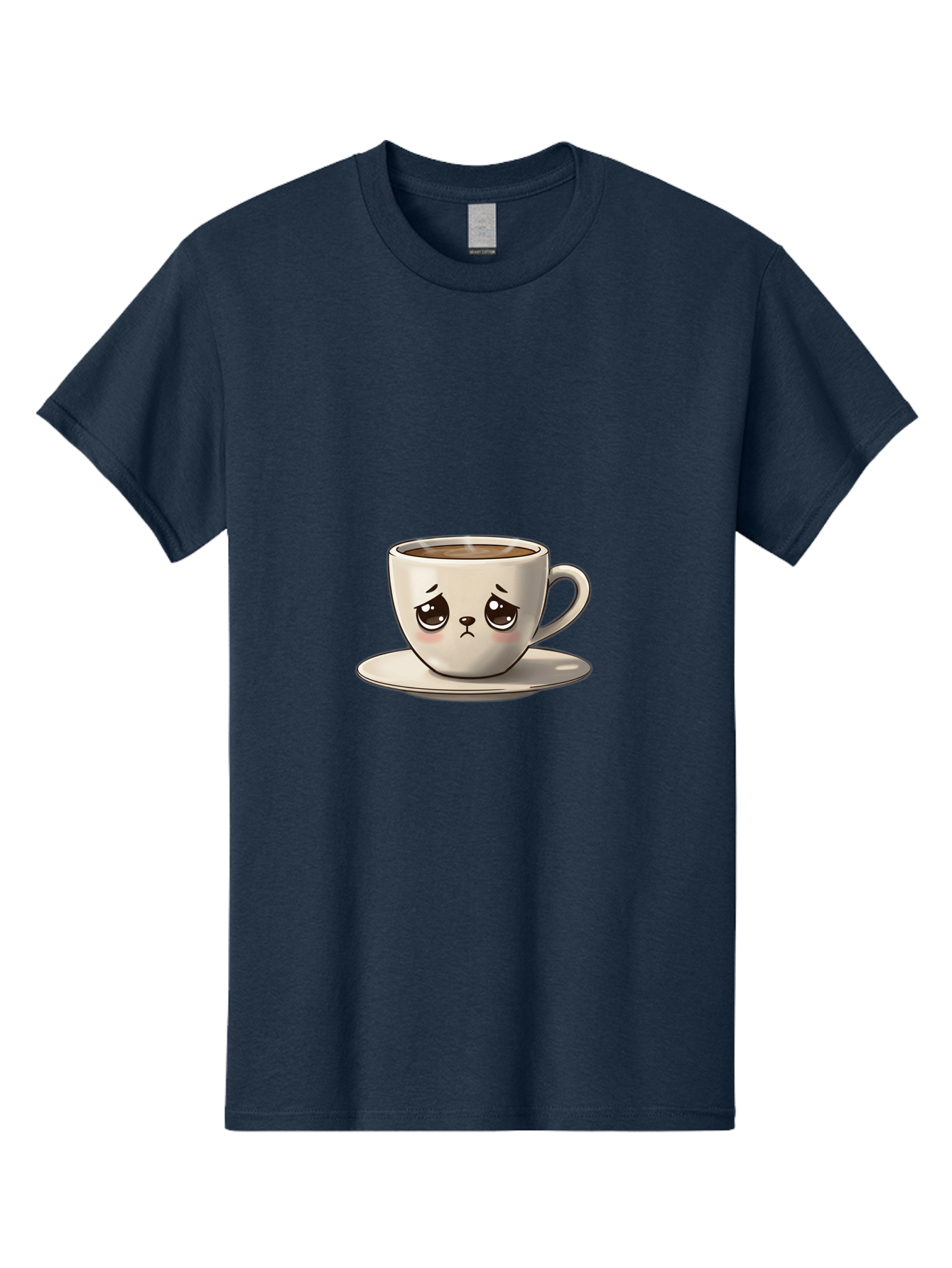 Angry-Coffee-Cup Men'S Graphic Tee, 100% Cotton, Comfortable Casual Summer Wear, Machine Washable, Angry Coffee Cup, Cartoon Character, Coffee Break, Morning Routine, Cafe Culture, Beverage, Caffeine, Humor, Kawaii Bae353