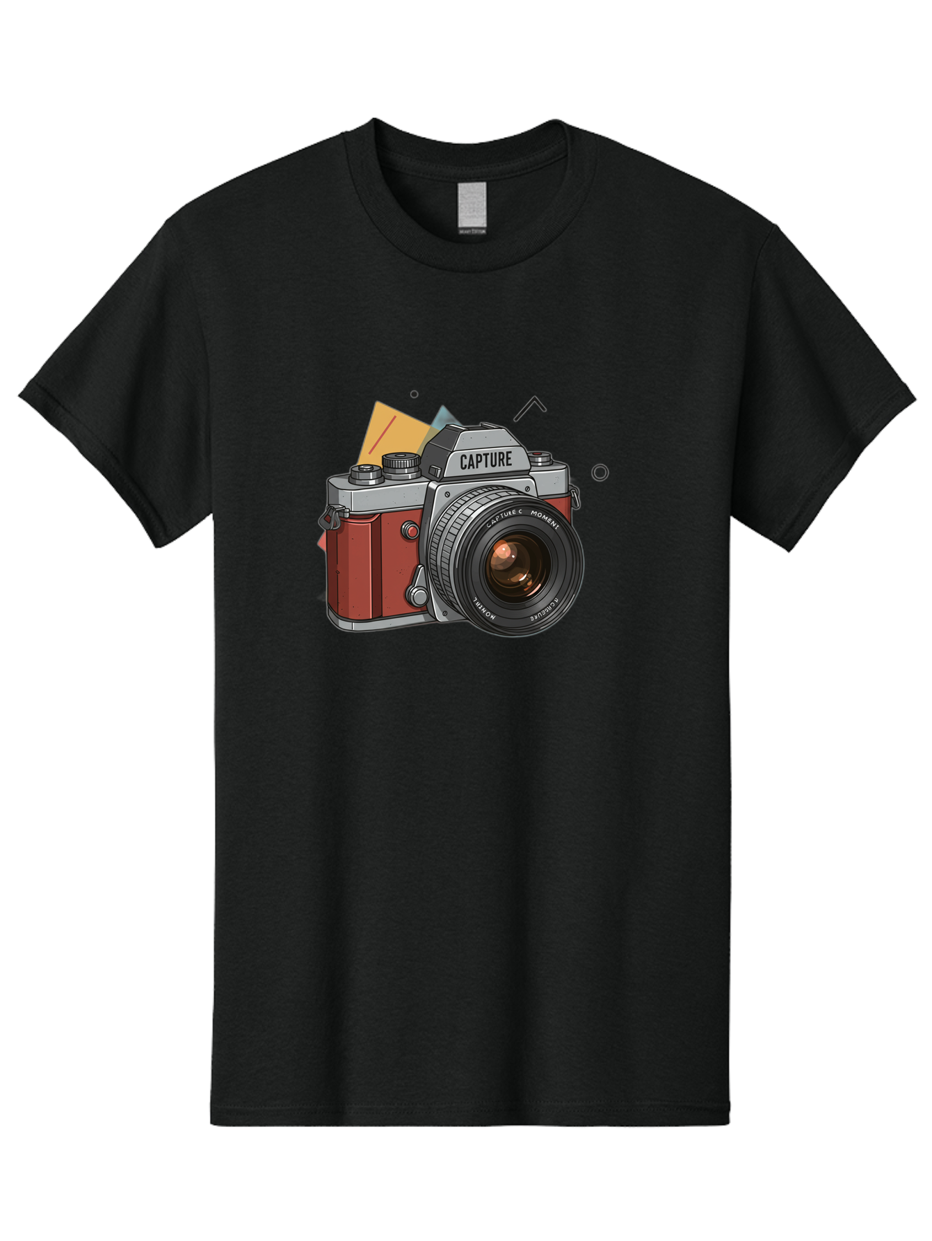 Capture-Camera Men'S Graphic Tee, 100% Cotton, Comfortable Casual Summer Wear, Machine Washable, Vintage Camera, Capture Moment, Photography Equipment, Capture The Moment, Dslr Camera, Camera Lens, Photography Accessories, Retro Camera Design, Bae384