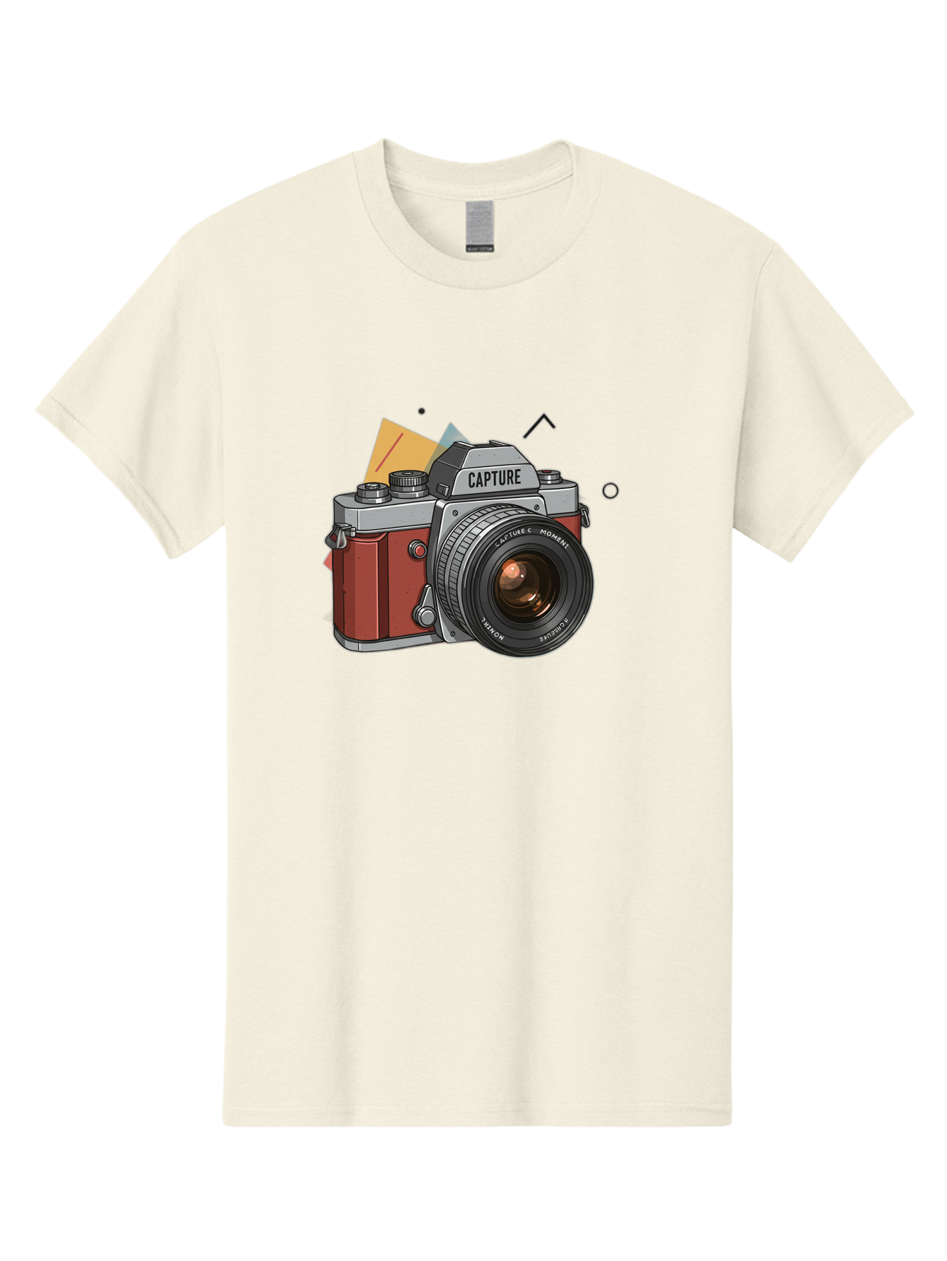 Capture-Camera Men'S Graphic Tee, 100% Cotton, Comfortable Casual Summer Wear, Machine Washable, Vintage Camera, Capture Moment, Photography Equipment, Capture The Moment, Dslr Camera, Camera Lens, Photography Accessories, Retro Camera Design, Bae384