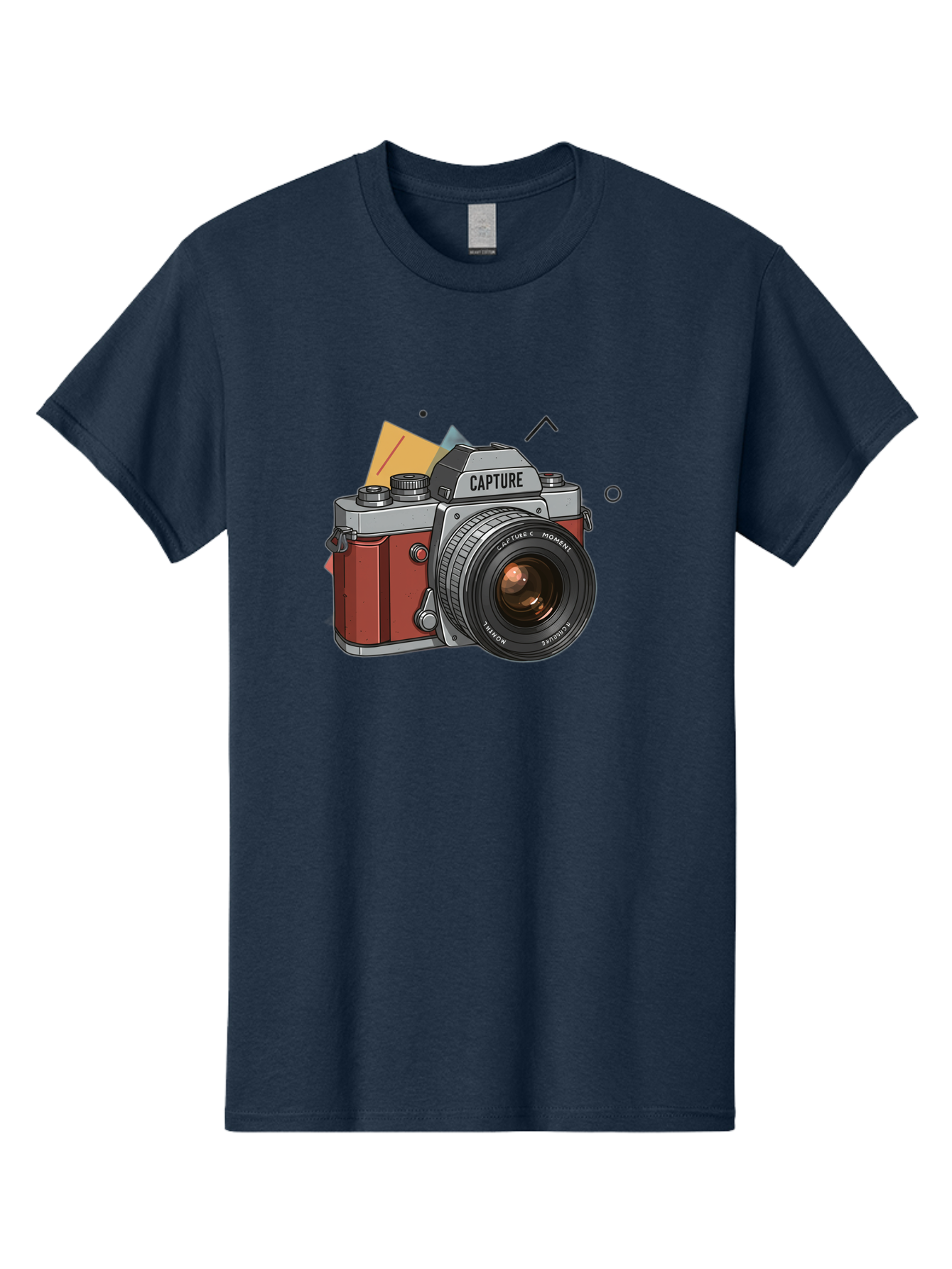 Capture-Camera Men'S Graphic Tee, 100% Cotton, Comfortable Casual Summer Wear, Machine Washable, Vintage Camera, Capture Moment, Photography Equipment, Capture The Moment, Dslr Camera, Camera Lens, Photography Accessories, Retro Camera Design, Bae384