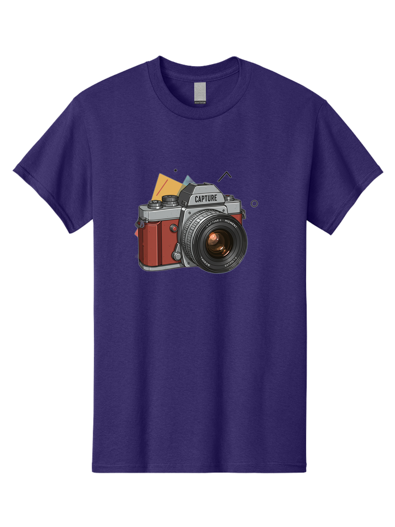 Capture-Camera Men'S Graphic Tee, 100% Cotton, Comfortable Casual Summer Wear, Machine Washable, Vintage Camera, Capture Moment, Photography Equipment, Capture The Moment, Dslr Camera, Camera Lens, Photography Accessories, Retro Camera Design, Bae384