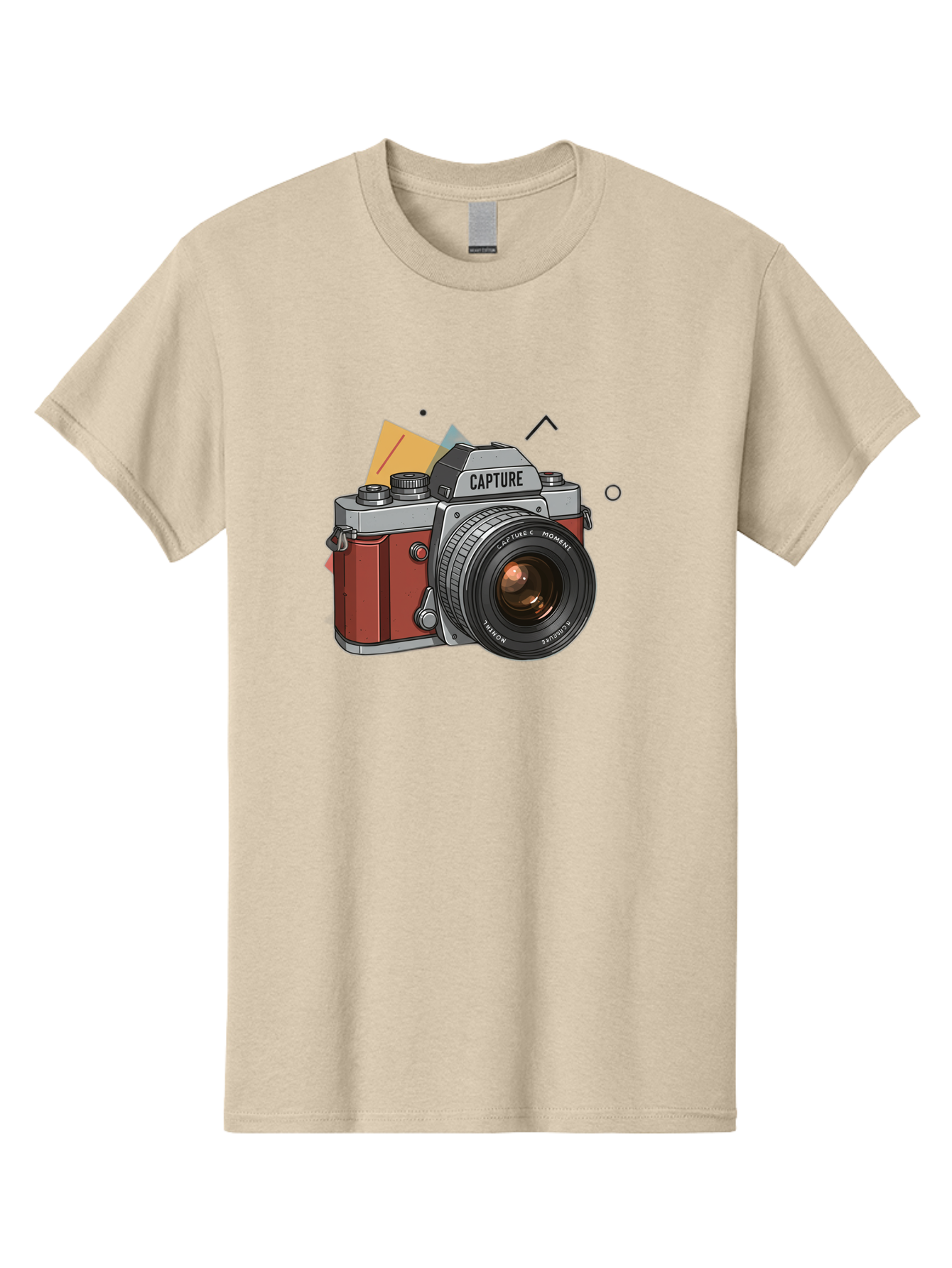 Capture-Camera Men'S Graphic Tee, 100% Cotton, Comfortable Casual Summer Wear, Machine Washable, Vintage Camera, Capture Moment, Photography Equipment, Capture The Moment, Dslr Camera, Camera Lens, Photography Accessories, Retro Camera Design, Bae384