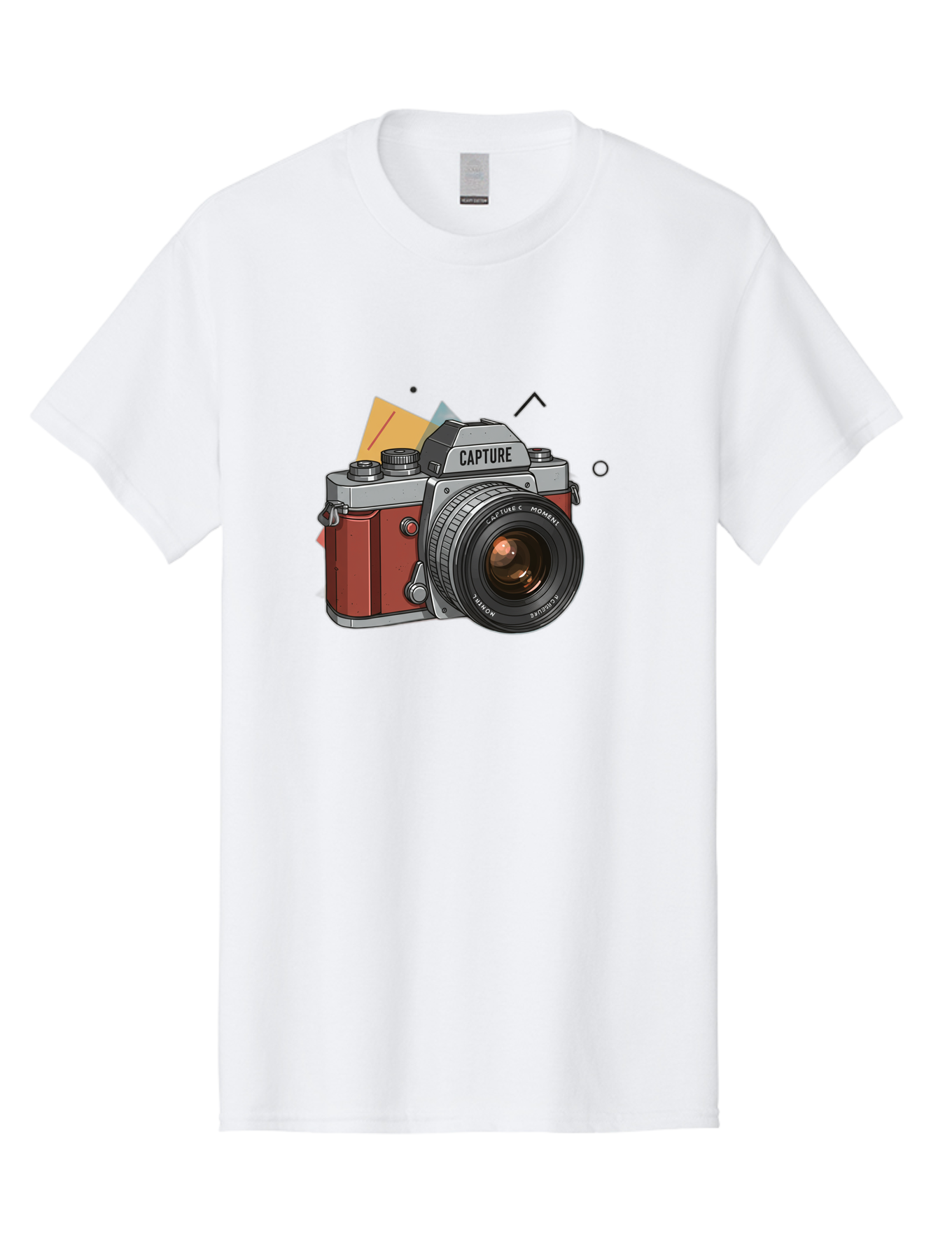 Capture-Camera Men'S Graphic Tee, 100% Cotton, Comfortable Casual Summer Wear, Machine Washable, Vintage Camera, Capture Moment, Photography Equipment, Capture The Moment, Dslr Camera, Camera Lens, Photography Accessories, Retro Camera Design, Bae384