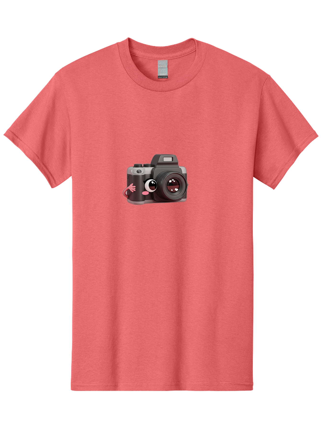 Cartoon-Camera Men'S Graphic Tee, 100% Cotton, Comfortable Casual Summer Wear, Machine Washable, Cartoon Camera, Digital Photography, Camera Character, Photography Equipment, Cute Camera, Camera Illustration, Camera Graphics, Photography Icon Bae387