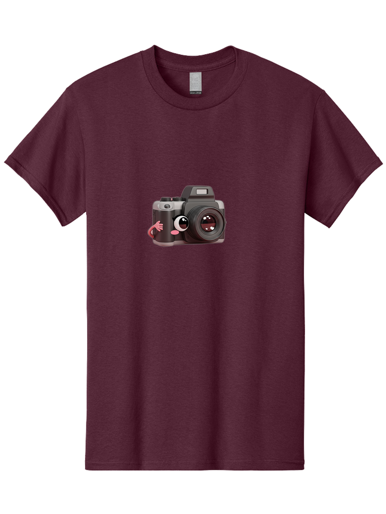 Cartoon-Camera Men'S Graphic Tee, 100% Cotton, Comfortable Casual Summer Wear, Machine Washable, Cartoon Camera, Digital Photography, Camera Character, Photography Equipment, Cute Camera, Camera Illustration, Camera Graphics, Photography Icon Bae387