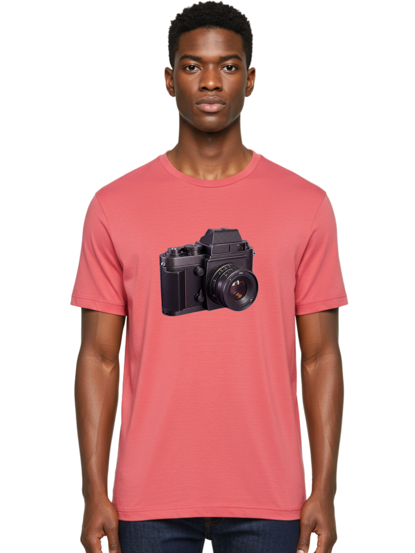 Dac-Camera Men'S Graphic Tee, 100% Cotton, Comfortable Casual Summer Wear, Machine Washable, 50Mm F/1.4 Lens, Camera Equipment, Professional Photography, Slr Camera, Photography Gear, Lens Aperture Bae432