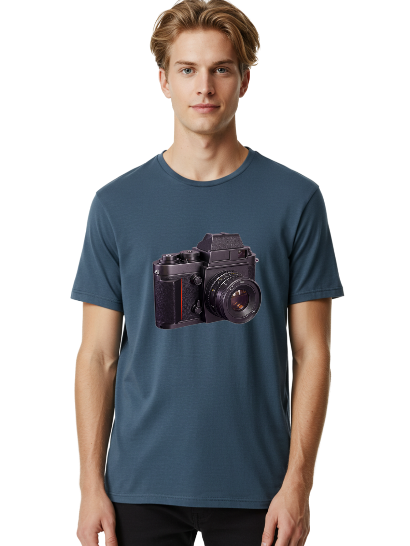 Dac-Camera Men'S Graphic Tee, 100% Cotton, Comfortable Casual Summer Wear, Machine Washable, 50Mm F/1.4 Lens, Camera Equipment, Professional Photography, Slr Camera, Photography Gear, Lens Aperture Bae432