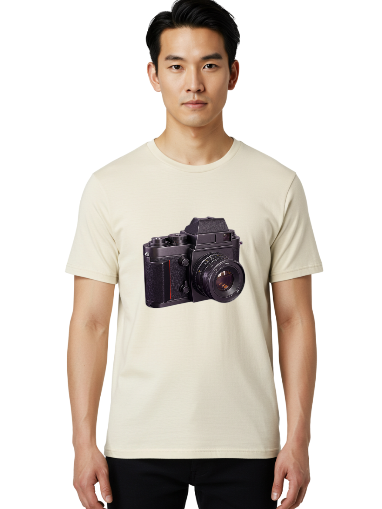 Dac-Camera Men'S Graphic Tee, 100% Cotton, Comfortable Casual Summer Wear, Machine Washable, 50Mm F/1.4 Lens, Camera Equipment, Professional Photography, Slr Camera, Photography Gear, Lens Aperture Bae432