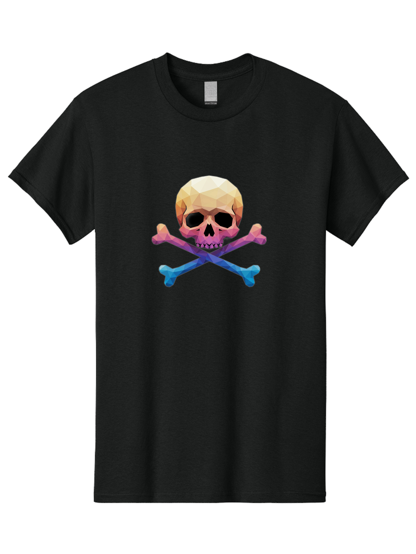 Jolly-Roger-Skull-1 Men'S Graphic Tee, 100% Cotton, Comfortable Casual Summer Wear, Machine Washable, Skull, Crossbones, Pirate Symbol, Danger Sign, Warning Sign, Pirate Flag, Skull And Crossbones, Pirate Emblem, Danger Alert, Toxic Symbol, Bae473