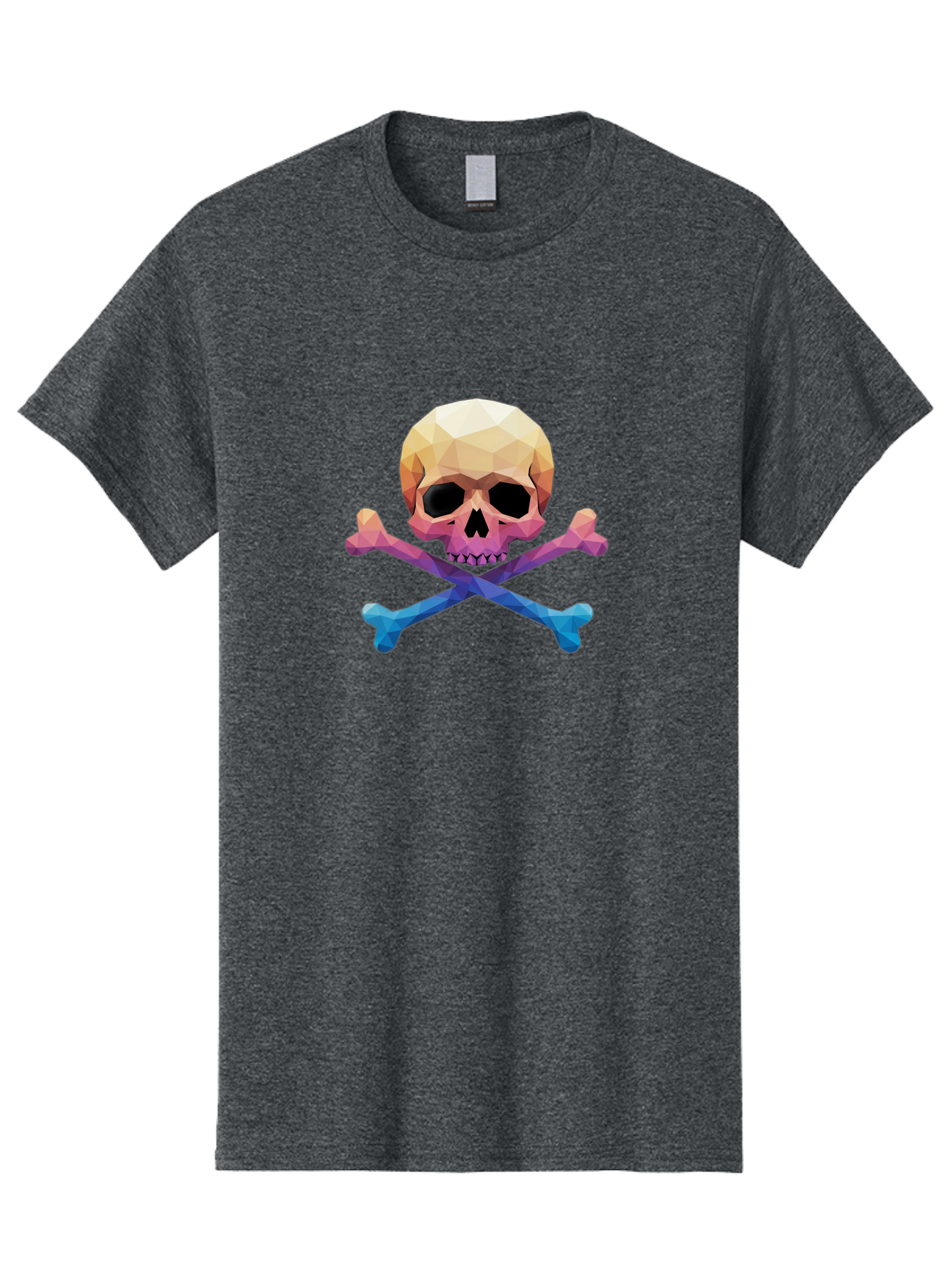 Jolly-Roger-Skull-1 Men'S Graphic Tee, 100% Cotton, Comfortable Casual Summer Wear, Machine Washable, Skull, Crossbones, Pirate Symbol, Danger Sign, Warning Sign, Pirate Flag, Skull And Crossbones, Pirate Emblem, Danger Alert, Toxic Symbol, Bae473