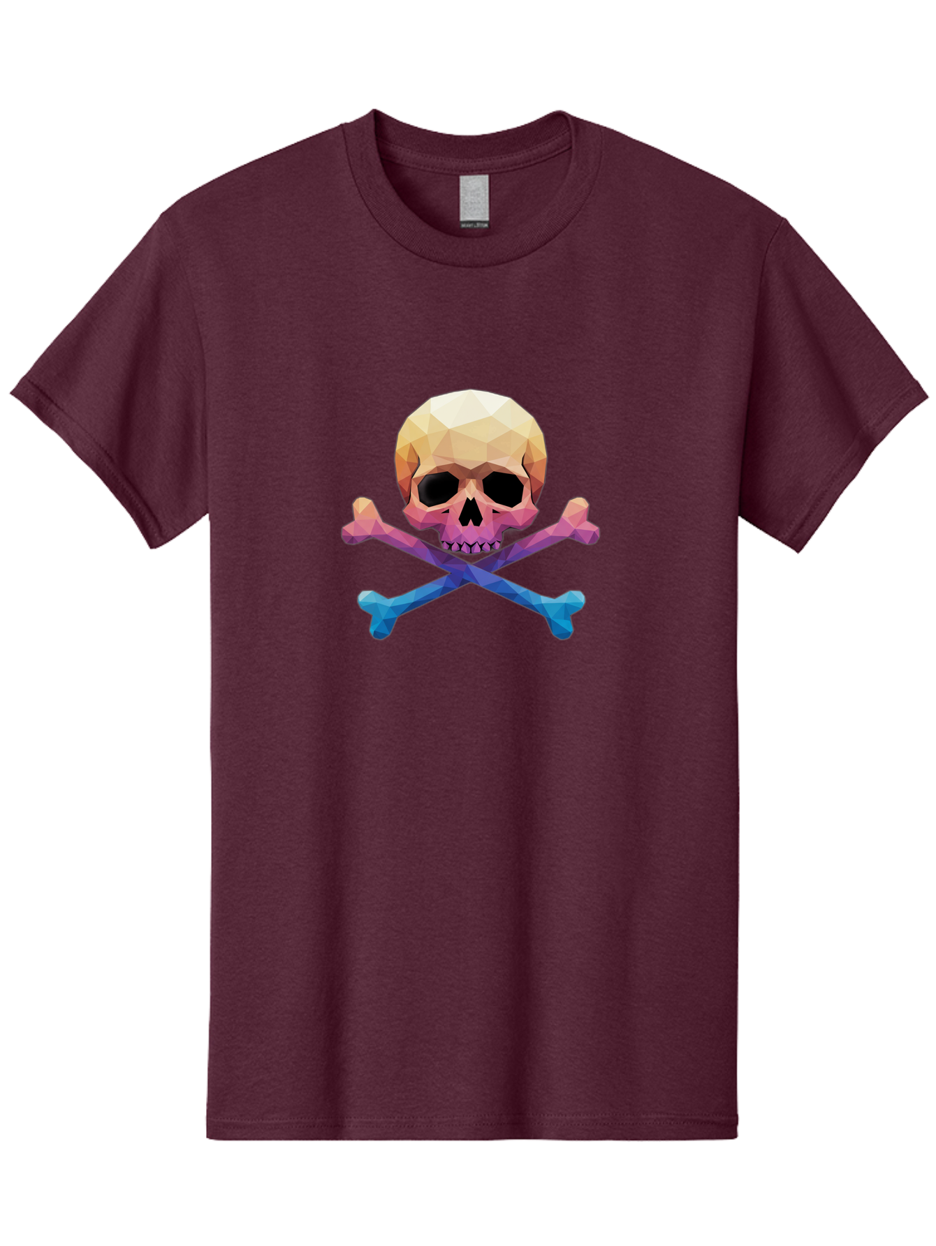 Jolly-Roger-Skull-1 Men'S Graphic Tee, 100% Cotton, Comfortable Casual Summer Wear, Machine Washable, Skull, Crossbones, Pirate Symbol, Danger Sign, Warning Sign, Pirate Flag, Skull And Crossbones, Pirate Emblem, Danger Alert, Toxic Symbol, Bae473