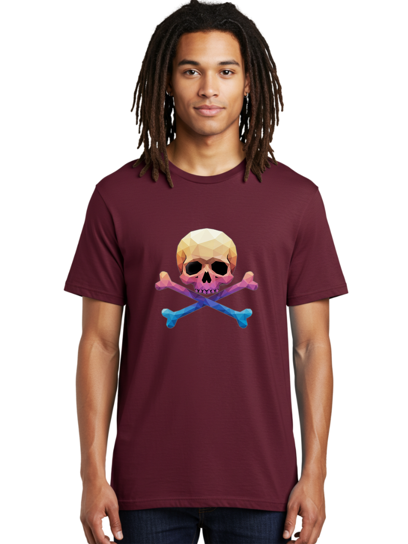 Jolly-Roger-Skull-1 Men'S Graphic Tee, 100% Cotton, Comfortable Casual Summer Wear, Machine Washable, Skull, Crossbones, Pirate Symbol, Danger Sign, Warning Sign, Pirate Flag, Skull And Crossbones, Pirate Emblem, Danger Alert, Toxic Symbol, Bae473