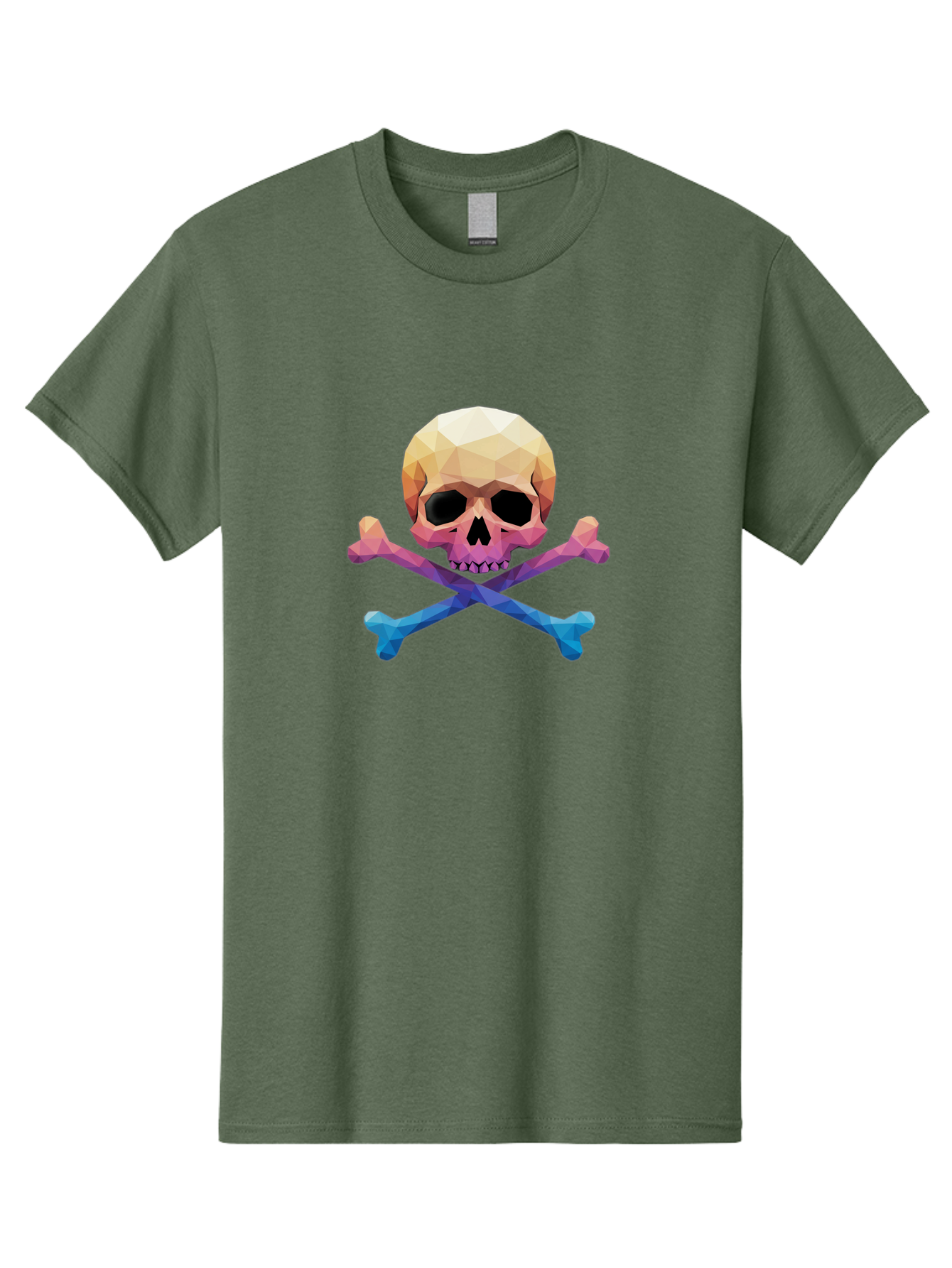 Jolly-Roger-Skull-1 Men'S Graphic Tee, 100% Cotton, Comfortable Casual Summer Wear, Machine Washable, Skull, Crossbones, Pirate Symbol, Danger Sign, Warning Sign, Pirate Flag, Skull And Crossbones, Pirate Emblem, Danger Alert, Toxic Symbol, Bae473