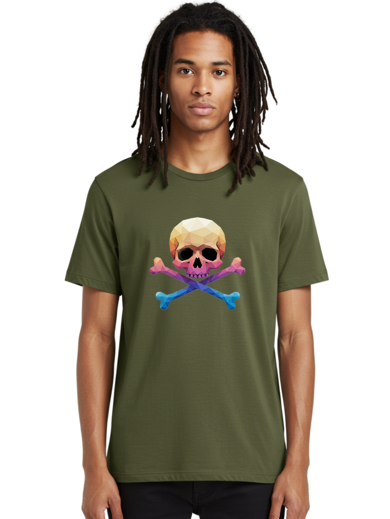 Jolly-Roger-Skull-1 Men'S Graphic Tee, 100% Cotton, Comfortable Casual Summer Wear, Machine Washable, Skull, Crossbones, Pirate Symbol, Danger Sign, Warning Sign, Pirate Flag, Skull And Crossbones, Pirate Emblem, Danger Alert, Toxic Symbol, Bae473