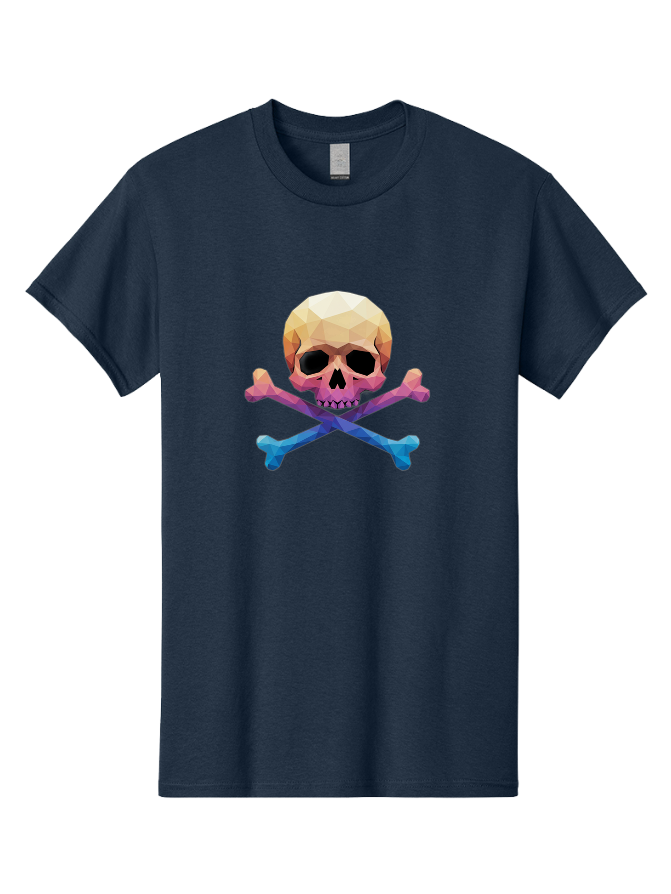 Jolly-Roger-Skull-1 Men'S Graphic Tee, 100% Cotton, Comfortable Casual Summer Wear, Machine Washable, Skull, Crossbones, Pirate Symbol, Danger Sign, Warning Sign, Pirate Flag, Skull And Crossbones, Pirate Emblem, Danger Alert, Toxic Symbol, Bae473