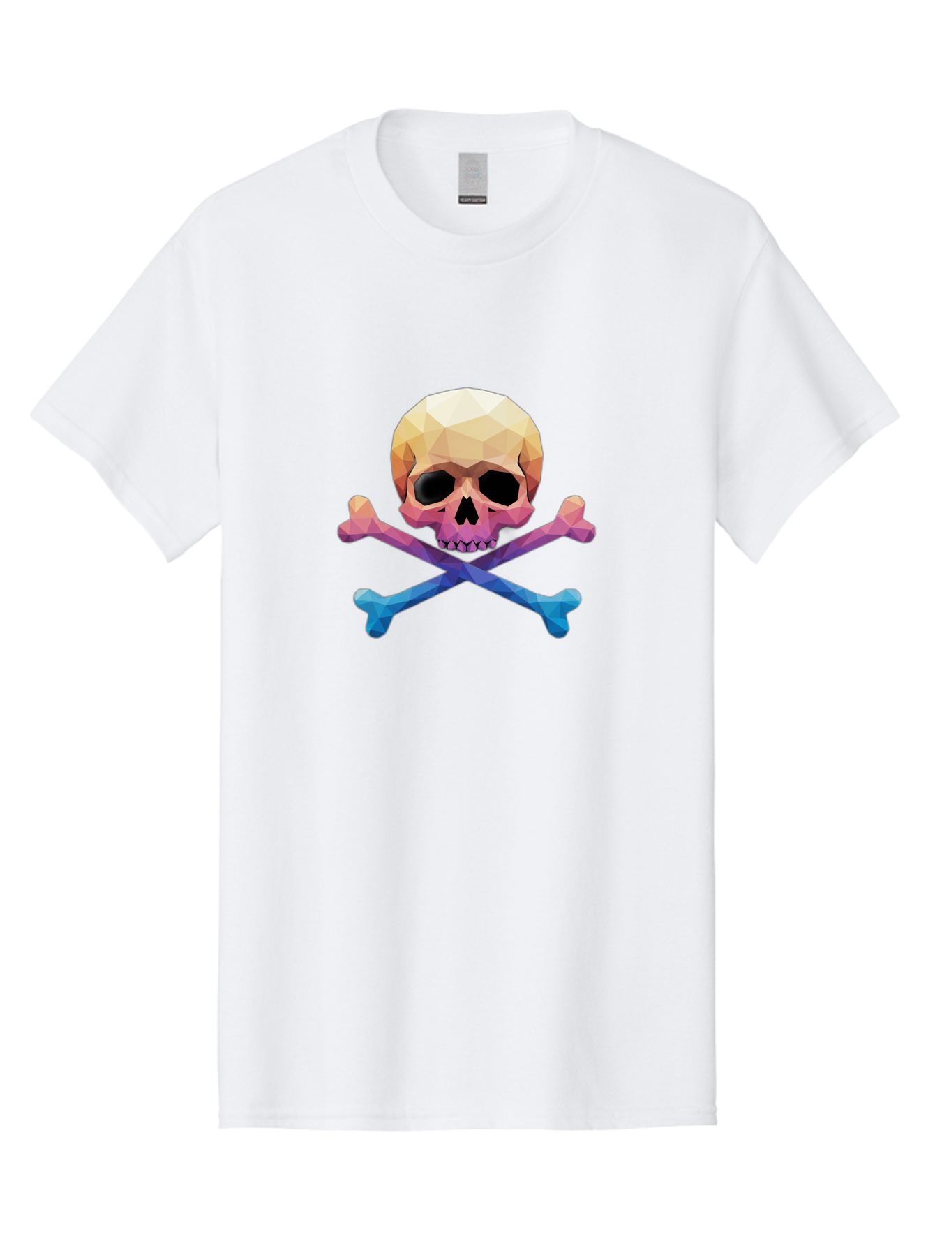 Jolly-Roger-Skull-1 Men'S Graphic Tee, 100% Cotton, Comfortable Casual Summer Wear, Machine Washable, Skull, Crossbones, Pirate Symbol, Danger Sign, Warning Sign, Pirate Flag, Skull And Crossbones, Pirate Emblem, Danger Alert, Toxic Symbol, Bae473