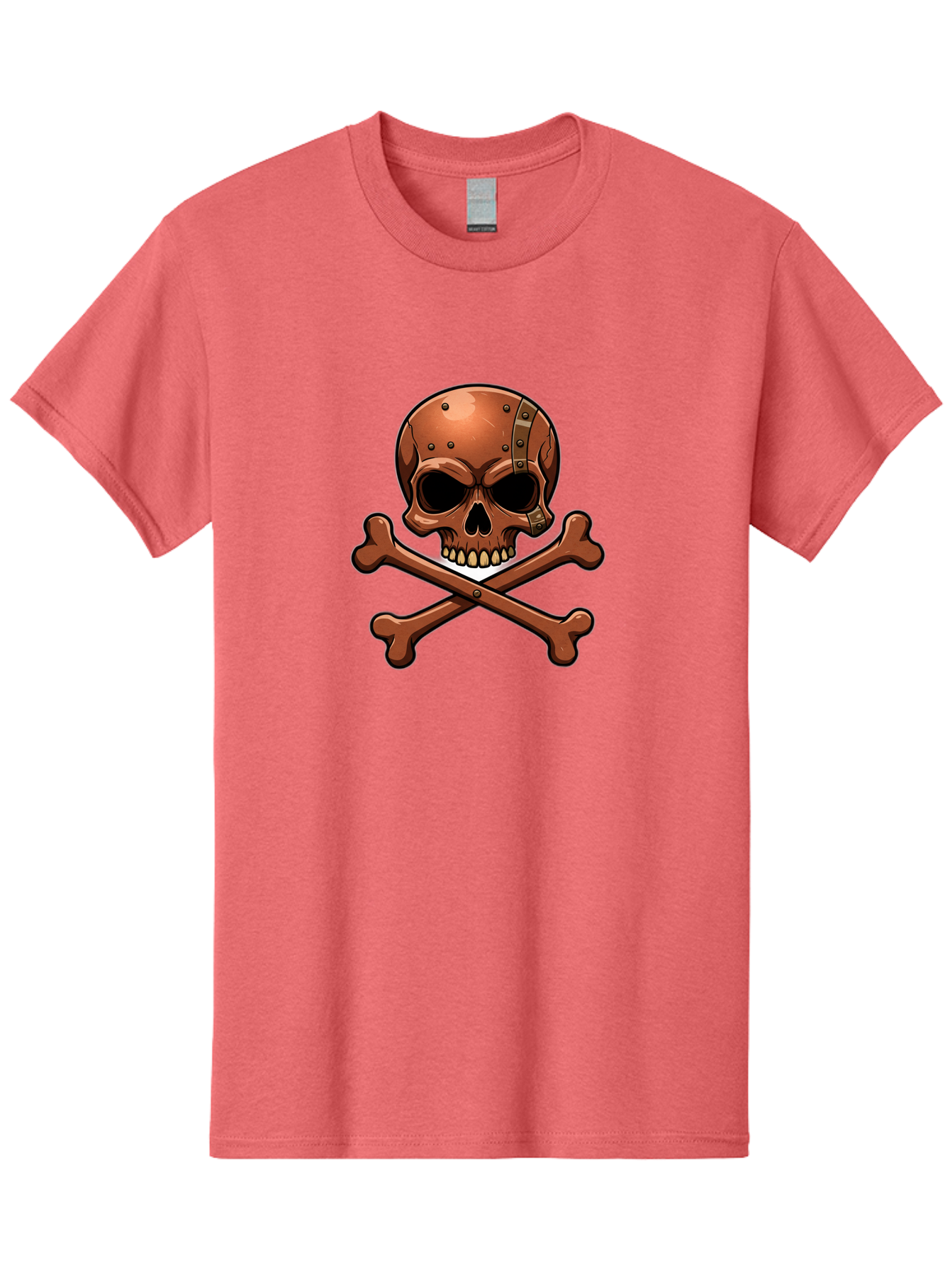 Jolly-Roger-Skull-And-Bones Men'S Graphic Tee, 100% Cotton, Comfortable Casual Summer Wear, Machine Washable, Skull And Crossbones, Pirate Symbol, Jolly Roger, Danger Sign, Warning Symbol, Pirate Flag, Crossbones Symbol, Skull Icon Bae474