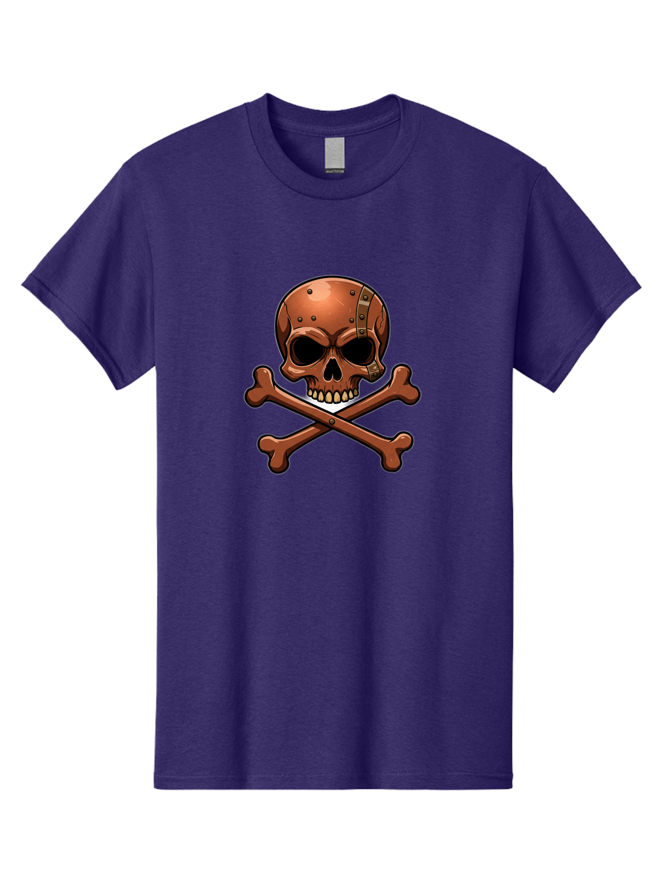 Jolly-Roger-Skull-And-Bones Men'S Graphic Tee, 100% Cotton, Comfortable Casual Summer Wear, Machine Washable, Skull And Crossbones, Pirate Symbol, Jolly Roger, Danger Sign, Warning Symbol, Pirate Flag, Crossbones Symbol, Skull Icon Bae474