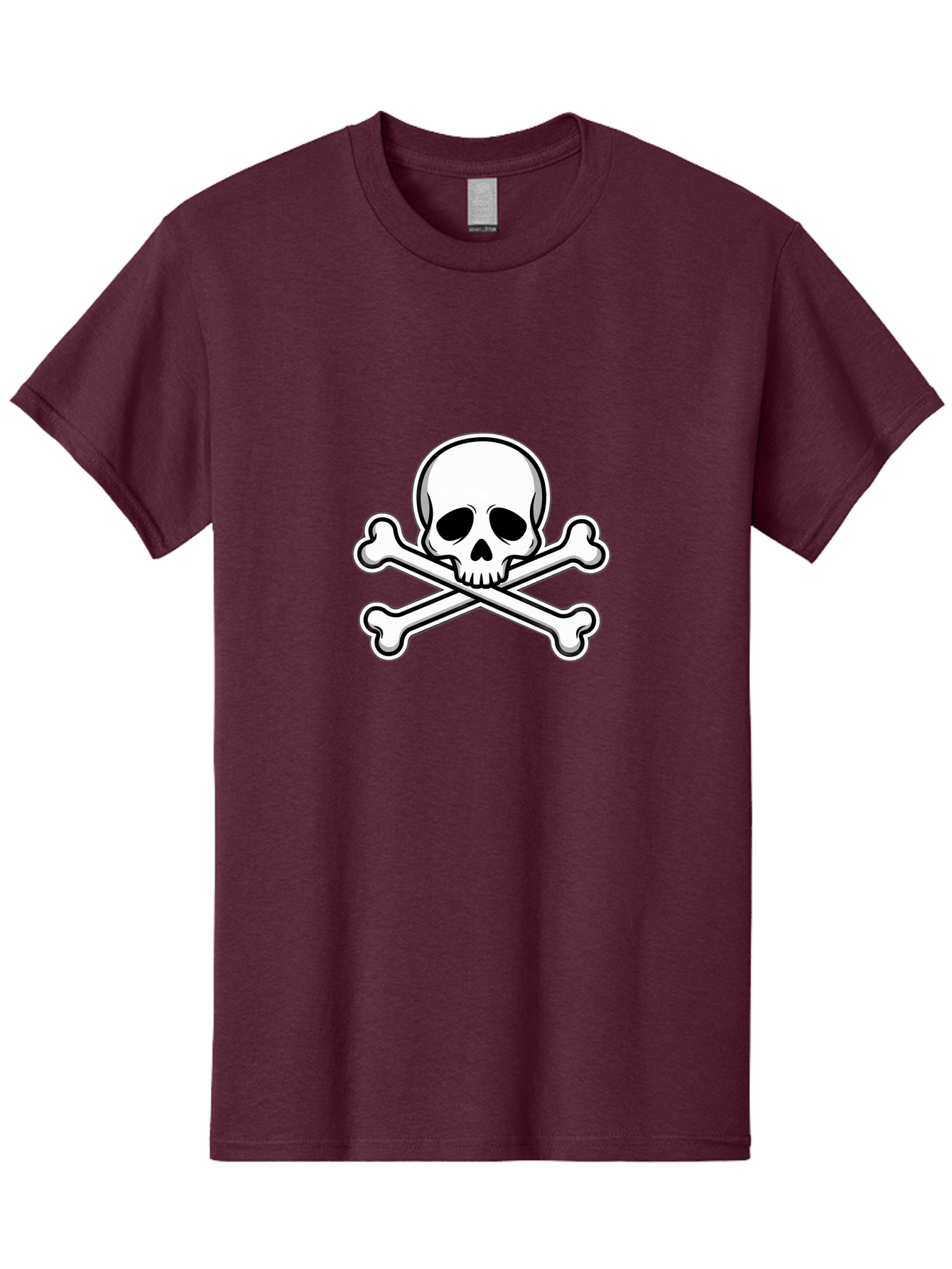 Jolly-Roger-Skull Men'S Graphic Tee, 100% Cotton, Comfortable Casual Summer Wear, Machine Washable, Skull And Crossbones, Pirate Symbol, Danger Sign, Warning Sign, Pirate Flag, Danger Alert, Caution Symbol Bae476