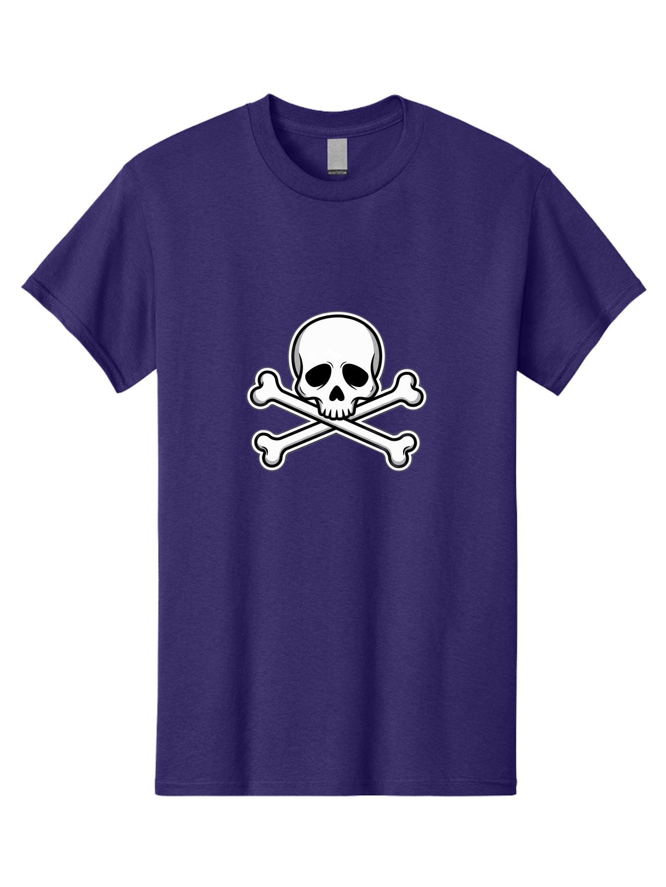 Jolly-Roger-Skull Men'S Graphic Tee, 100% Cotton, Comfortable Casual Summer Wear, Machine Washable, Skull And Crossbones, Pirate Symbol, Danger Sign, Warning Sign, Pirate Flag, Danger Alert, Caution Symbol Bae476