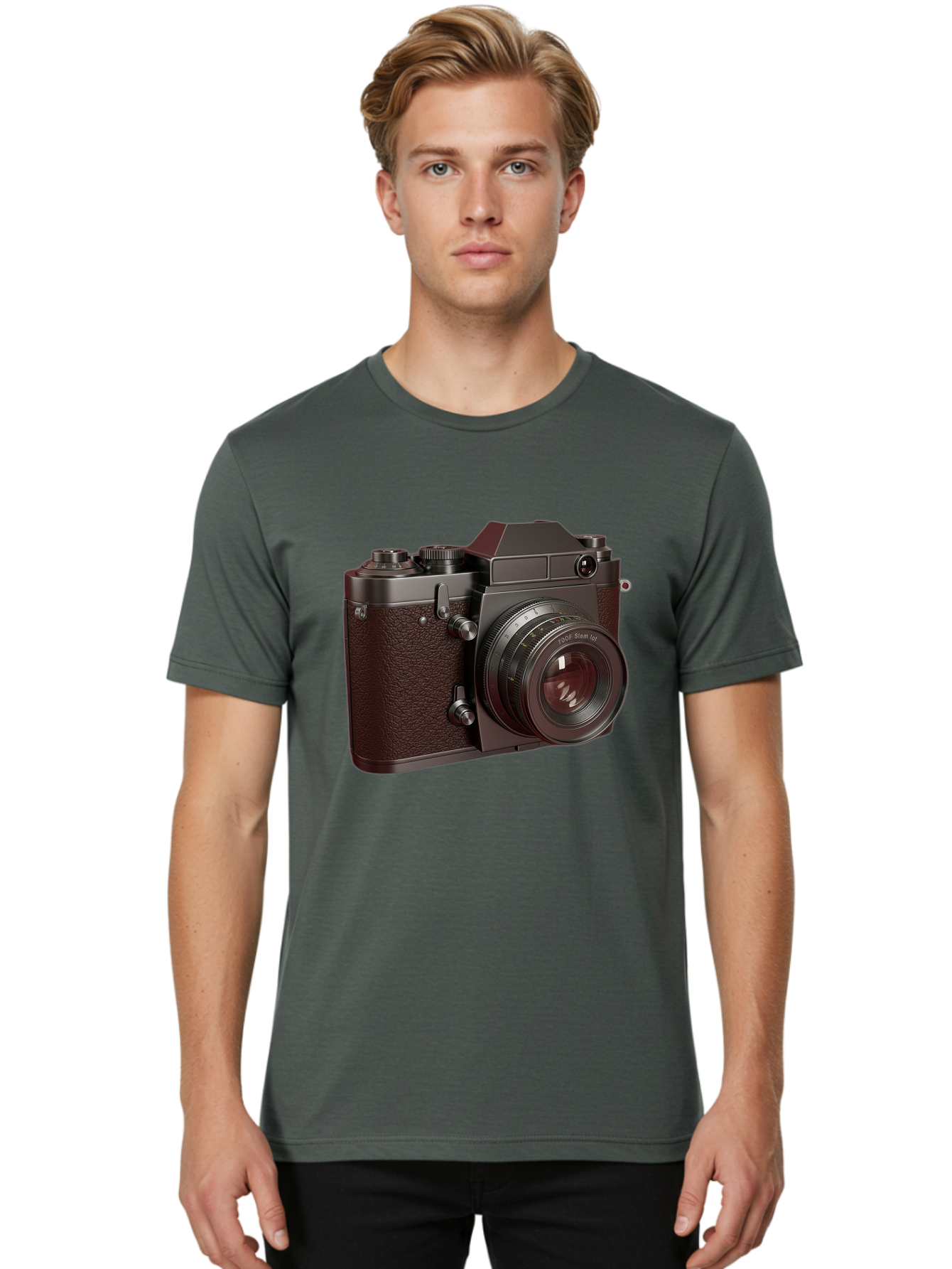 Leica-M6-1 Men'S Graphic Tee, 100% Cotton, Comfortable Casual Summer Wear, Machine Washable, Vintage Camera, Leica M6, Film Photography, Photography Equipment, Classic Design, Retro Style, Photography Gear, Camera Body, 35Mm Film Bae484