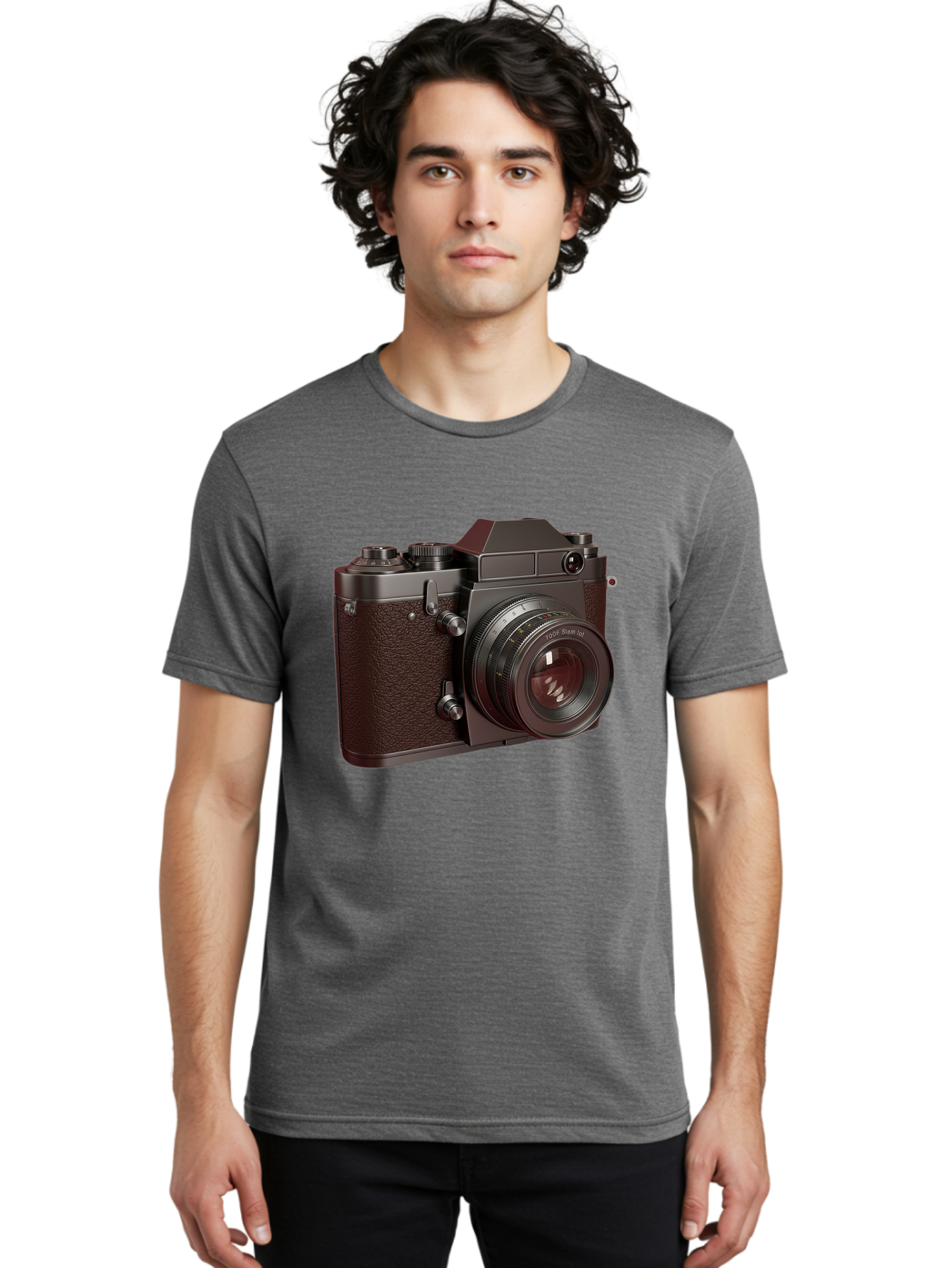 Leica-M6-1 Men'S Graphic Tee, 100% Cotton, Comfortable Casual Summer Wear, Machine Washable, Vintage Camera, Leica M6, Film Photography, Photography Equipment, Classic Design, Retro Style, Photography Gear, Camera Body, 35Mm Film Bae484