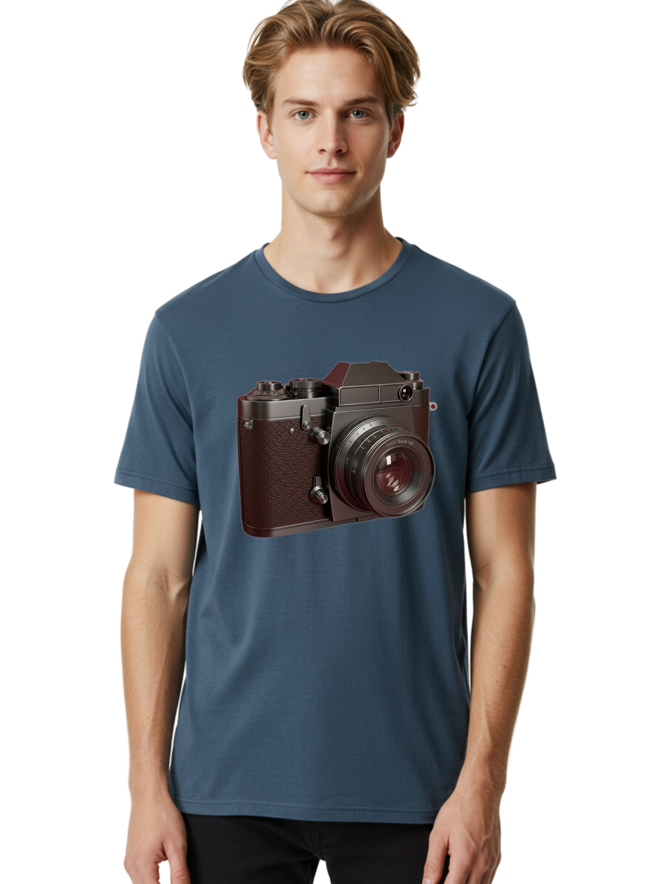 Leica-M6-1 Men'S Graphic Tee, 100% Cotton, Comfortable Casual Summer Wear, Machine Washable, Vintage Camera, Leica M6, Film Photography, Photography Equipment, Classic Design, Retro Style, Photography Gear, Camera Body, 35Mm Film Bae484
