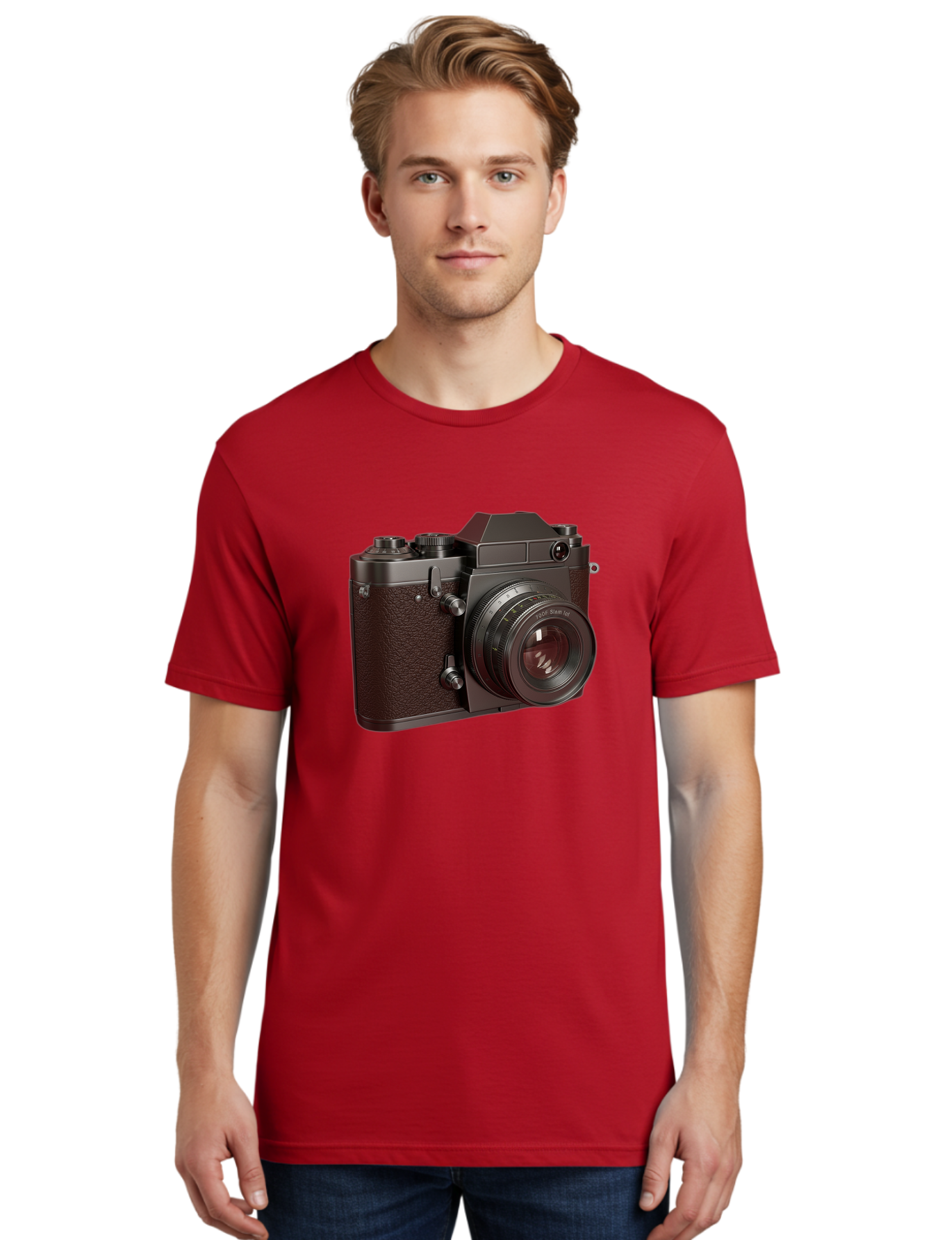 Leica-M6-1 Men'S Graphic Tee, 100% Cotton, Comfortable Casual Summer Wear, Machine Washable, Vintage Camera, Leica M6, Film Photography, Photography Equipment, Classic Design, Retro Style, Photography Gear, Camera Body, 35Mm Film Bae484