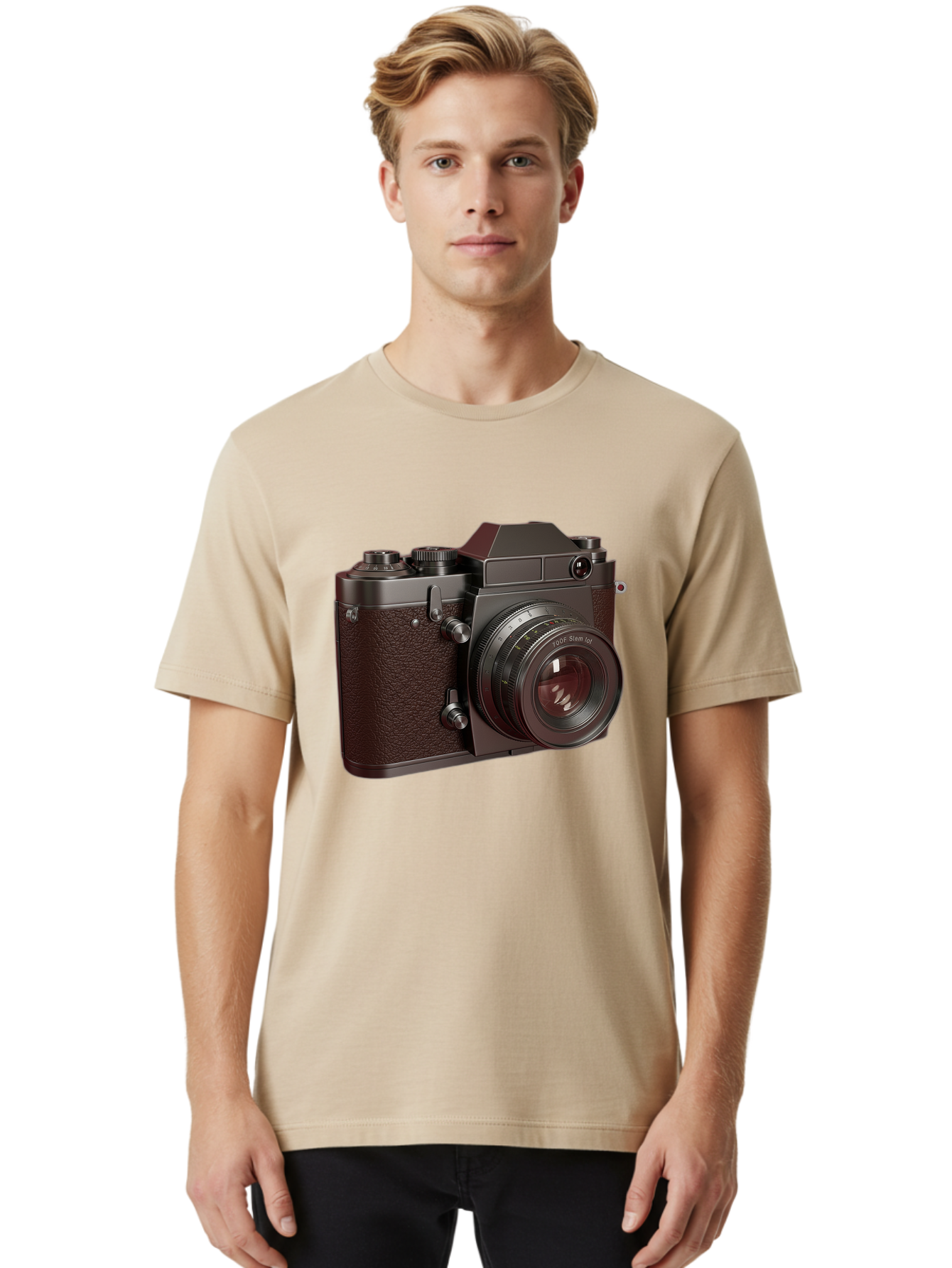Leica-M6-1 Men'S Graphic Tee, 100% Cotton, Comfortable Casual Summer Wear, Machine Washable, Vintage Camera, Leica M6, Film Photography, Photography Equipment, Classic Design, Retro Style, Photography Gear, Camera Body, 35Mm Film Bae484