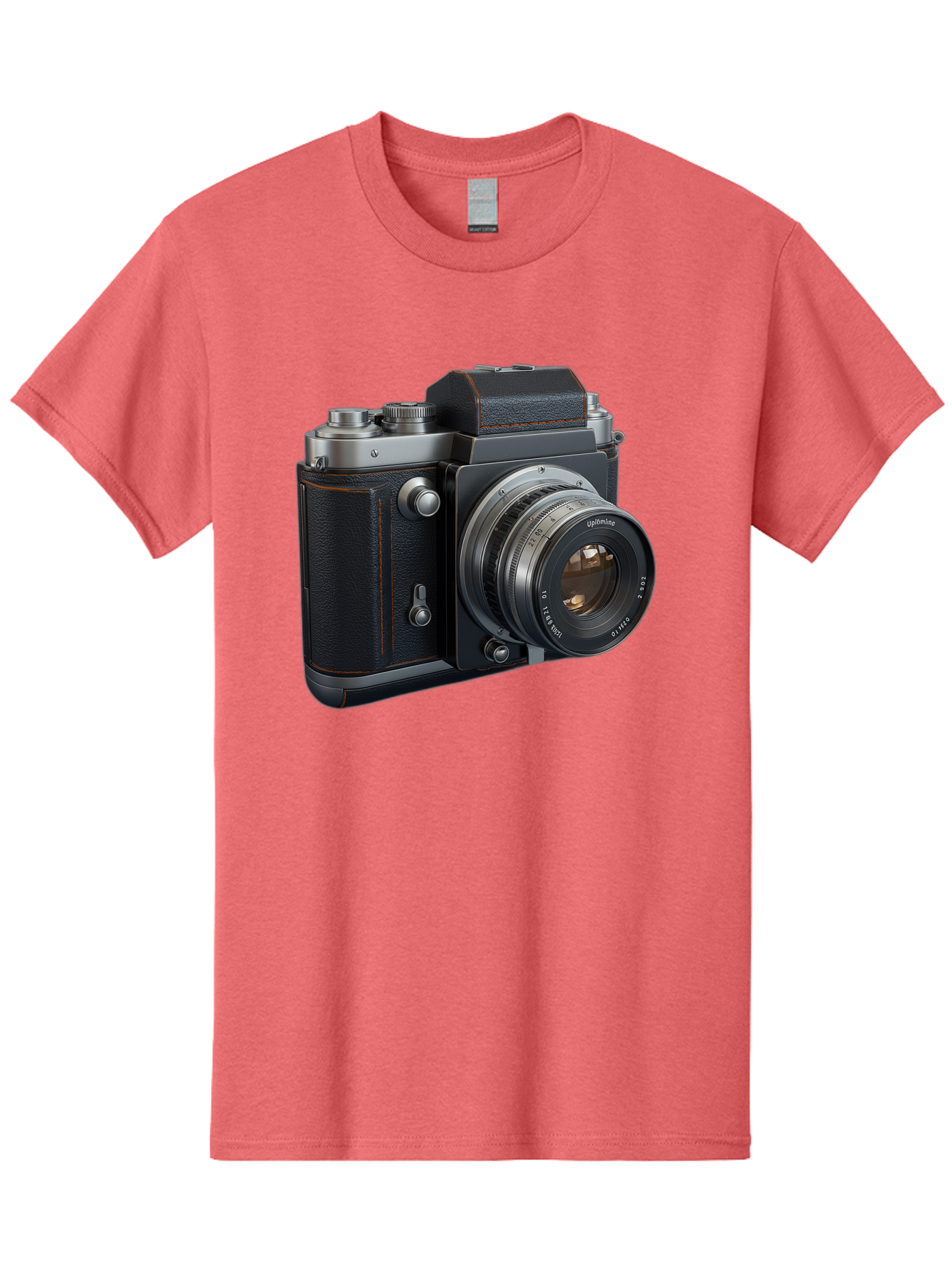 Leica-M6 Men'S Graphic Tee, 100% Cotton, Comfortable Casual Summer Wear, Machine Washable, Vintage Camera, Black Leather, Silver Accents, High-End Photography Equipment, Classic Design, Film Camera, Leica M6, Photography Gear, Retro Style Bae485