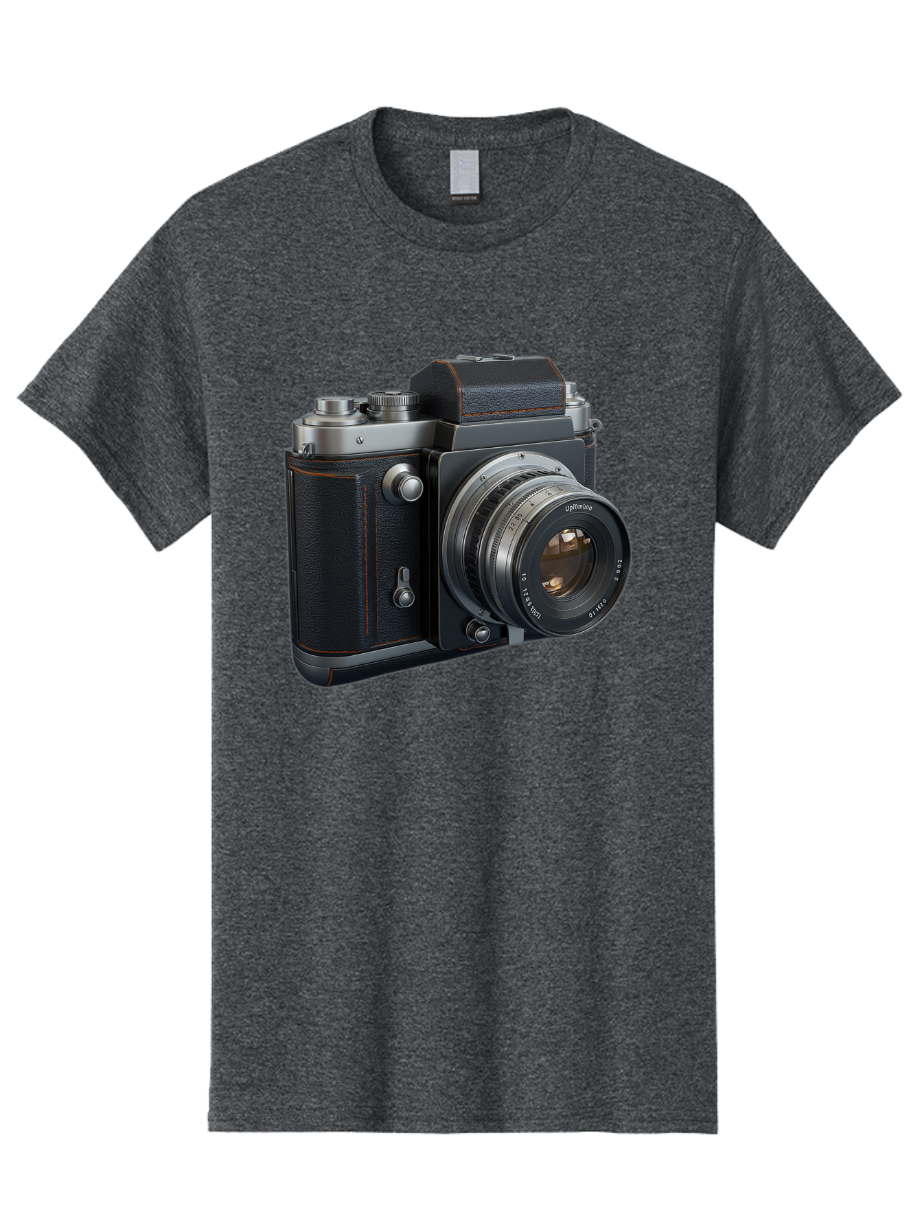 Leica-M6 Men'S Graphic Tee, 100% Cotton, Comfortable Casual Summer Wear, Machine Washable, Vintage Camera, Black Leather, Silver Accents, High-End Photography Equipment, Classic Design, Film Camera, Leica M6, Photography Gear, Retro Style Bae485