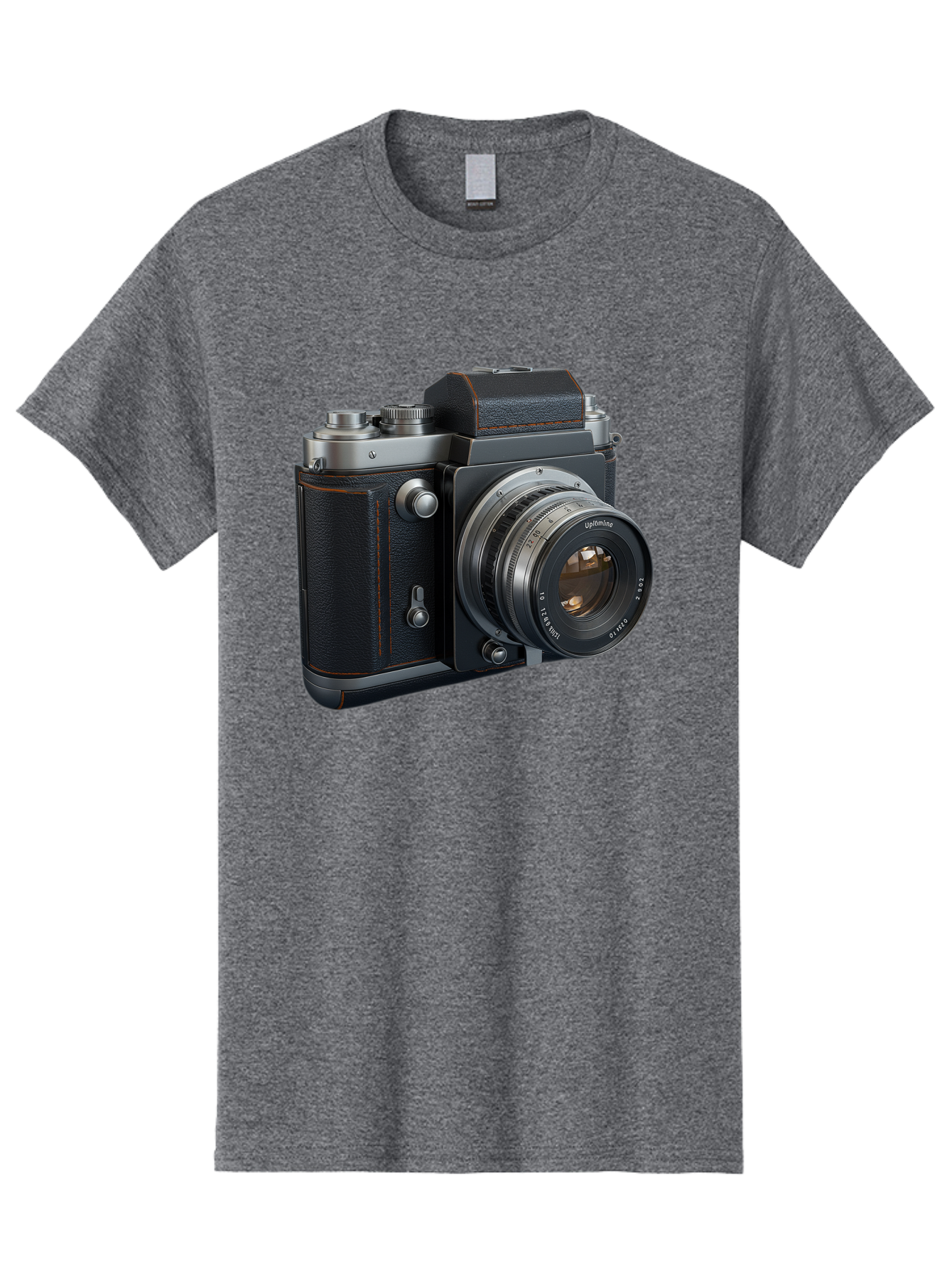 Leica-M6 Men'S Graphic Tee, 100% Cotton, Comfortable Casual Summer Wear, Machine Washable, Vintage Camera, Black Leather, Silver Accents, High-End Photography Equipment, Classic Design, Film Camera, Leica M6, Photography Gear, Retro Style Bae485